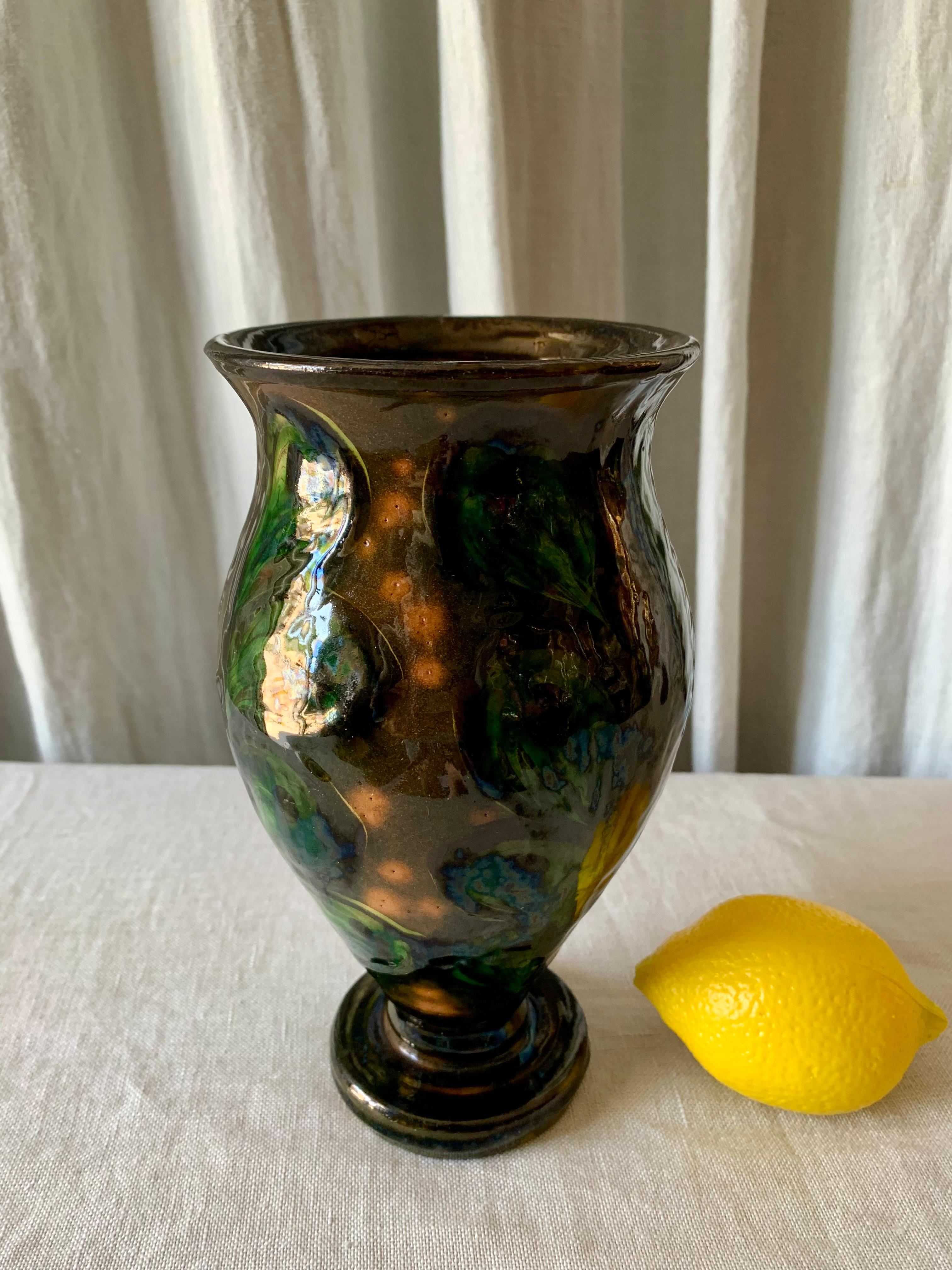 Danish Ceramic Kähler 1930s Vase In Good Condition For Sale In Hellerup, DK
