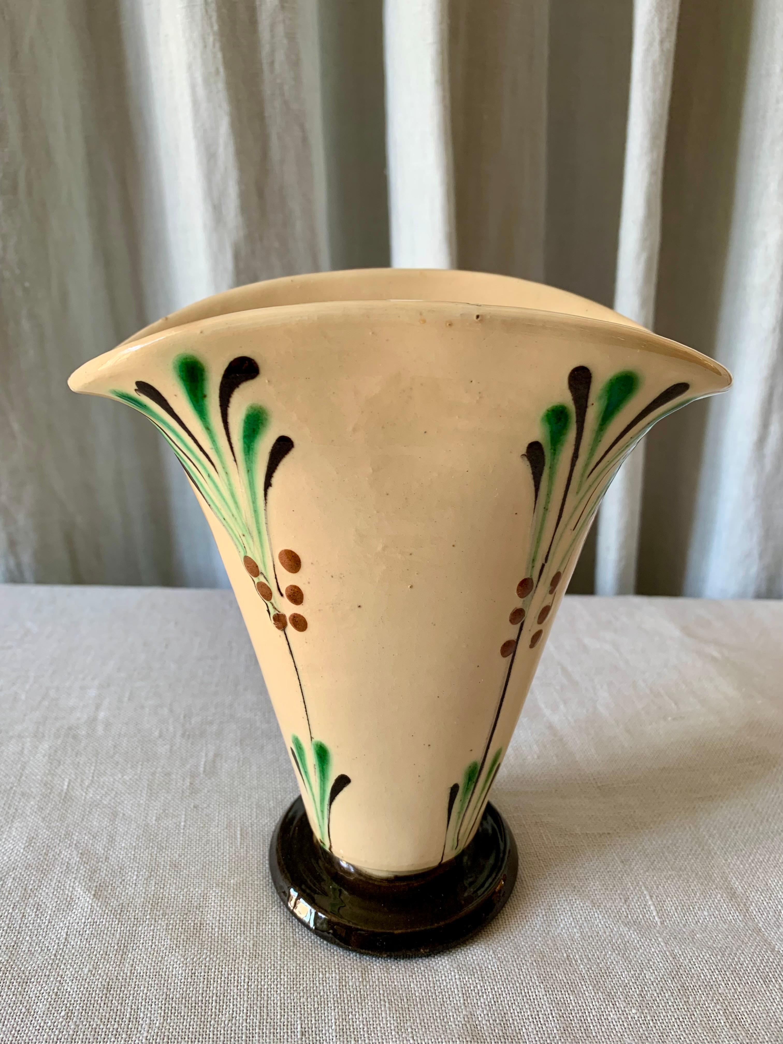 Art Deco Danish Ceramic Kähler 1930s Vase  For Sale