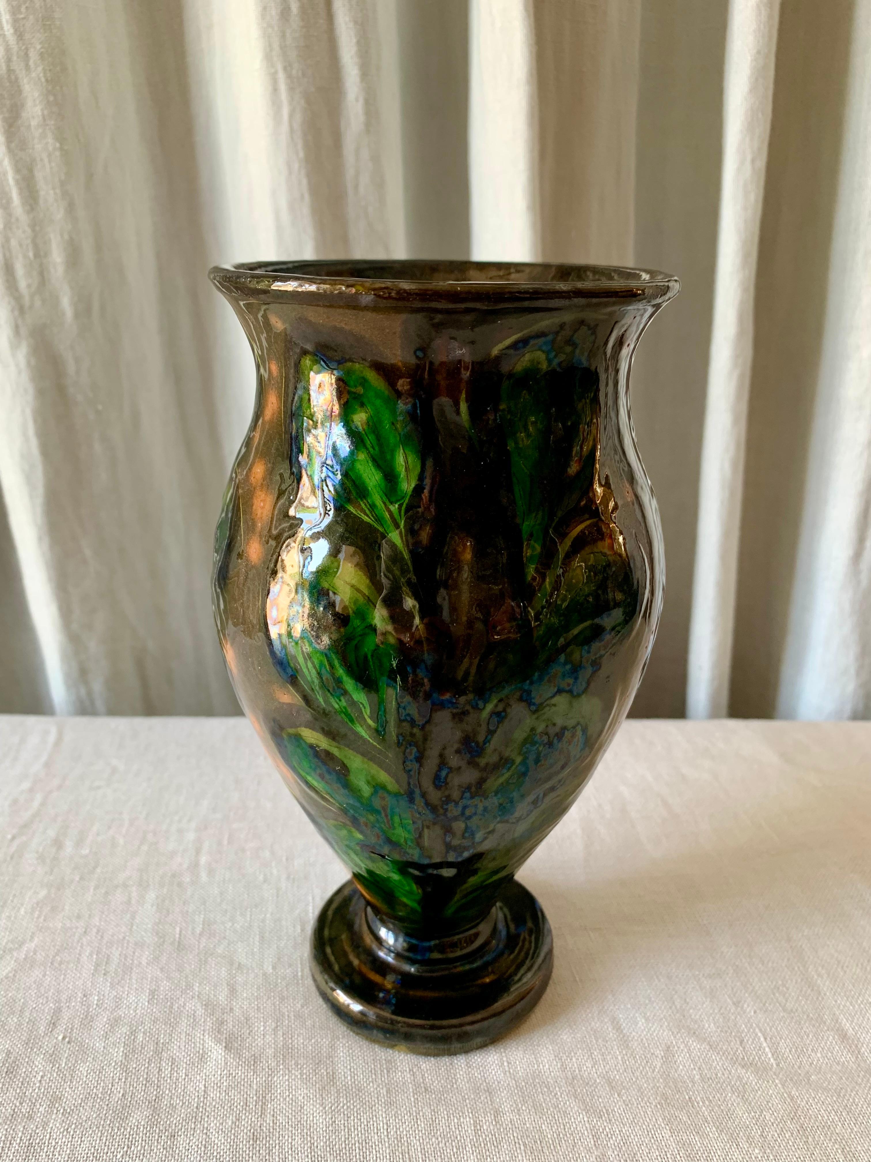 Mid-20th Century Danish Ceramic Kähler 1930s Vase For Sale