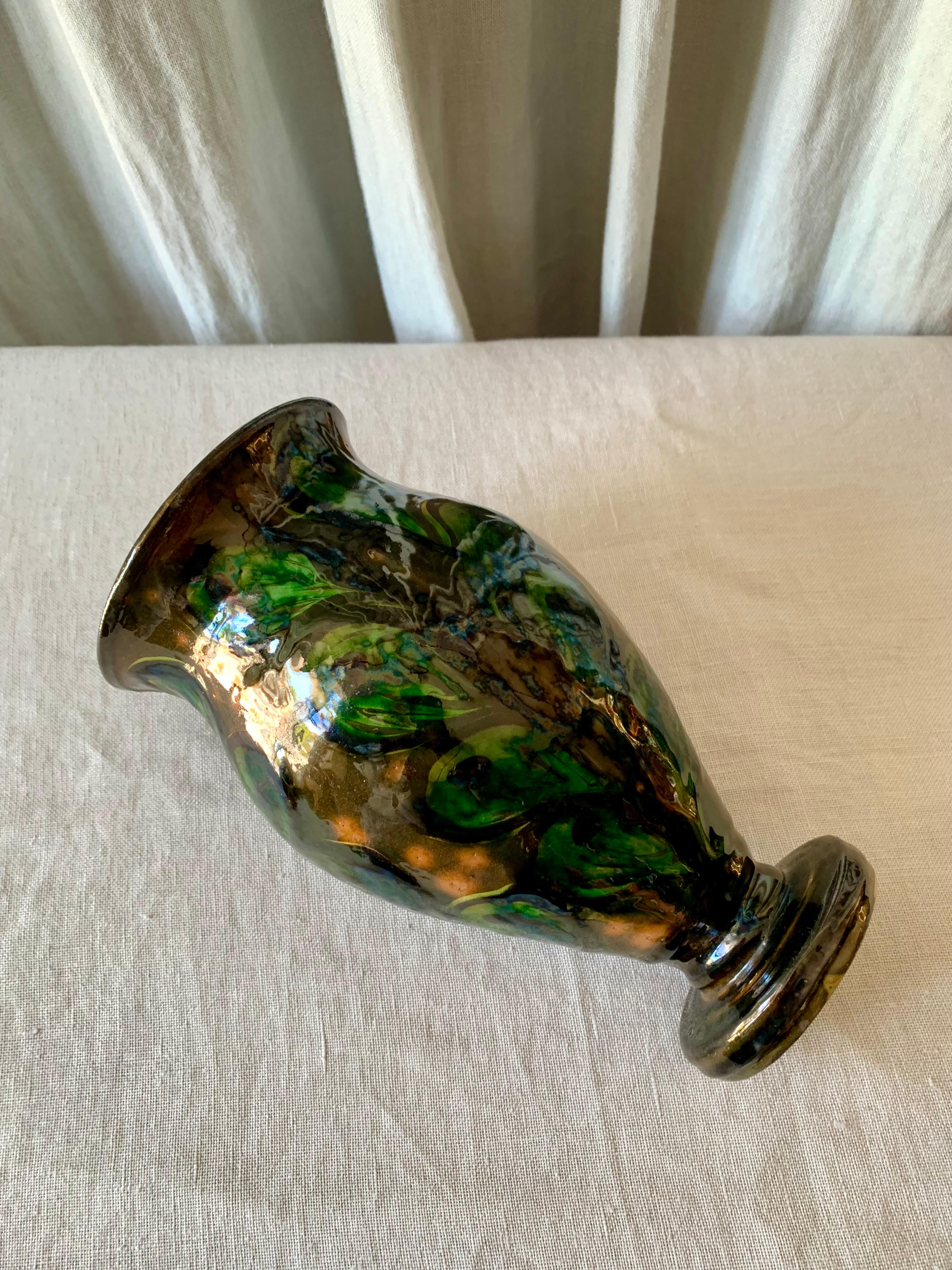Milieu du XXe siècle Vase en céramique danoise Kähler des années 1930 en vente