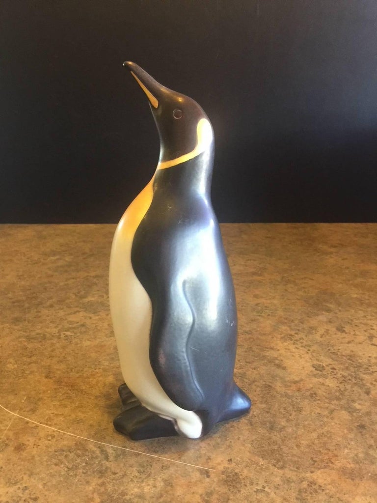 Danish Ceramic Penguin Bank by Knabstrup at 1stDibs