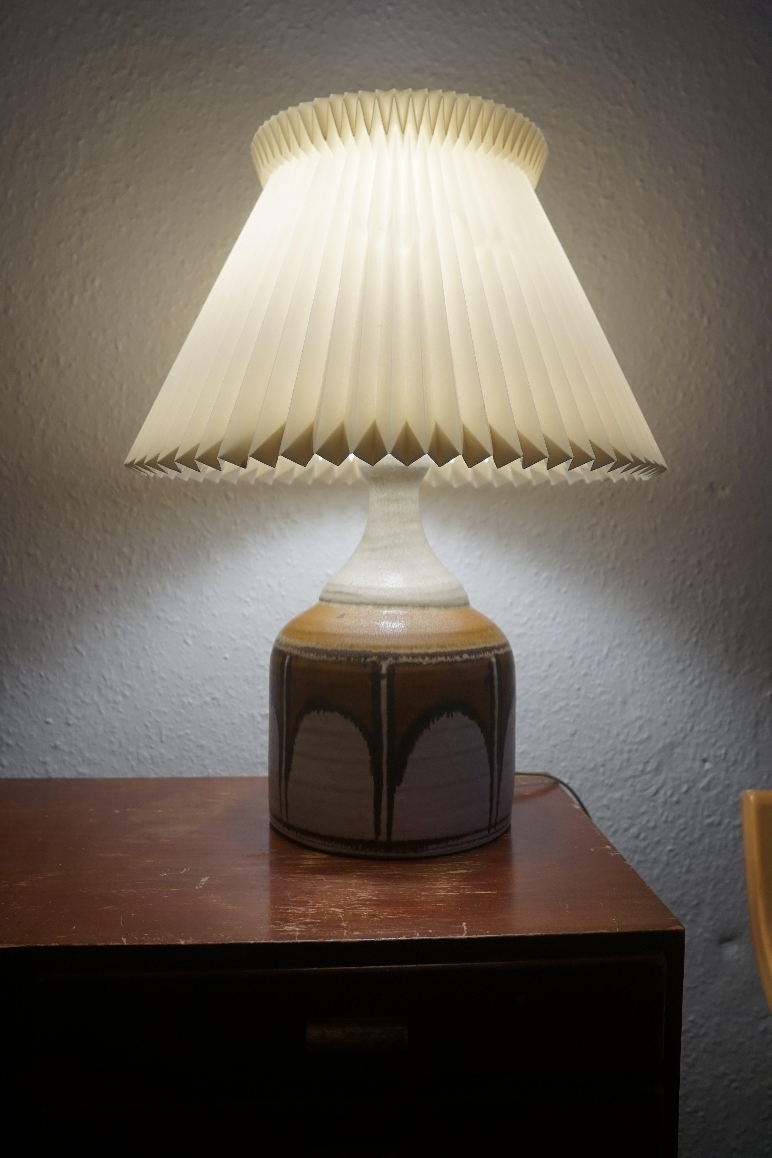 Scandinavian Modern Danish Ceramic Table Lamp 1970’s