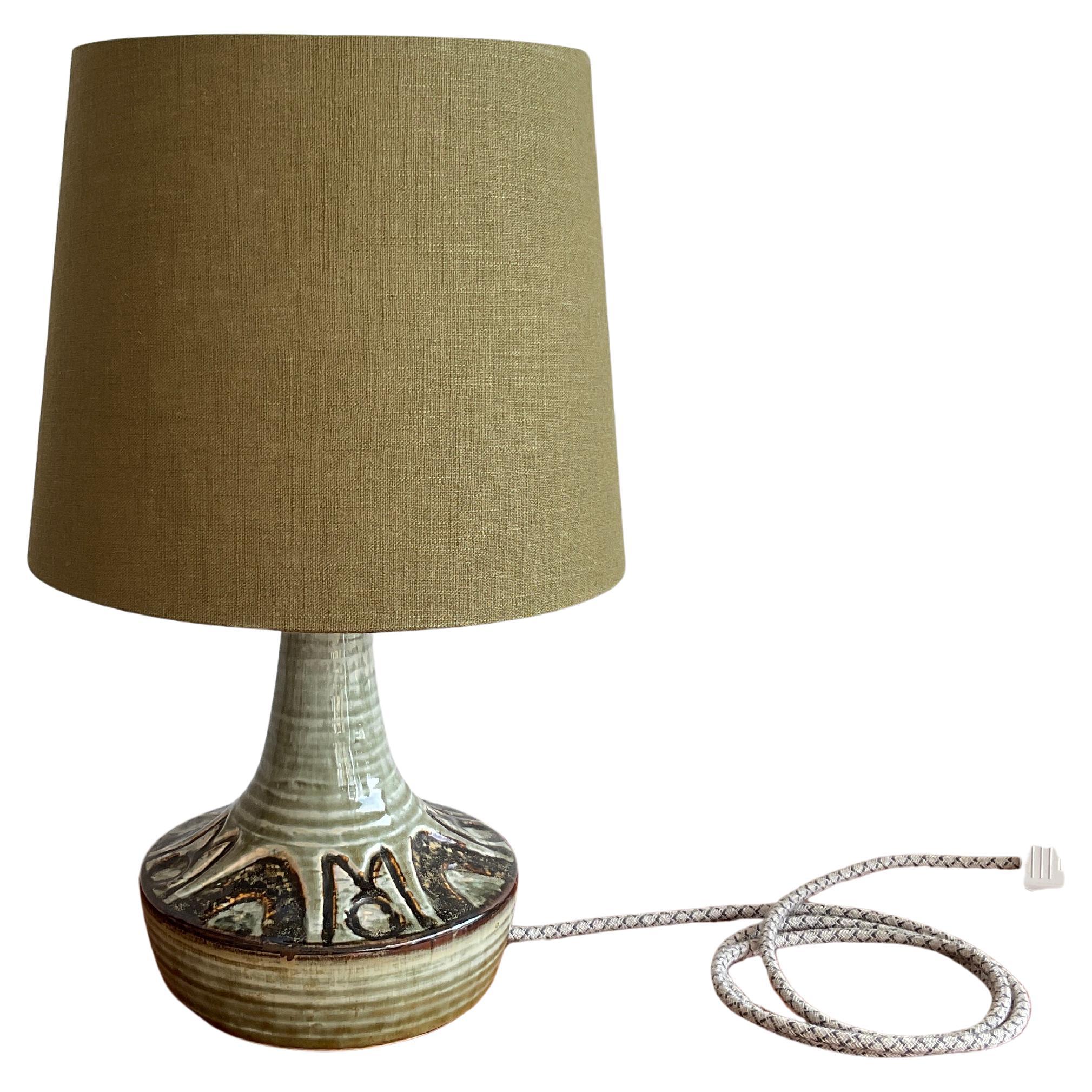 Danish Ceramic Table Lamp by Arne Finne & Noomi Backhausen for Søholm Keramik