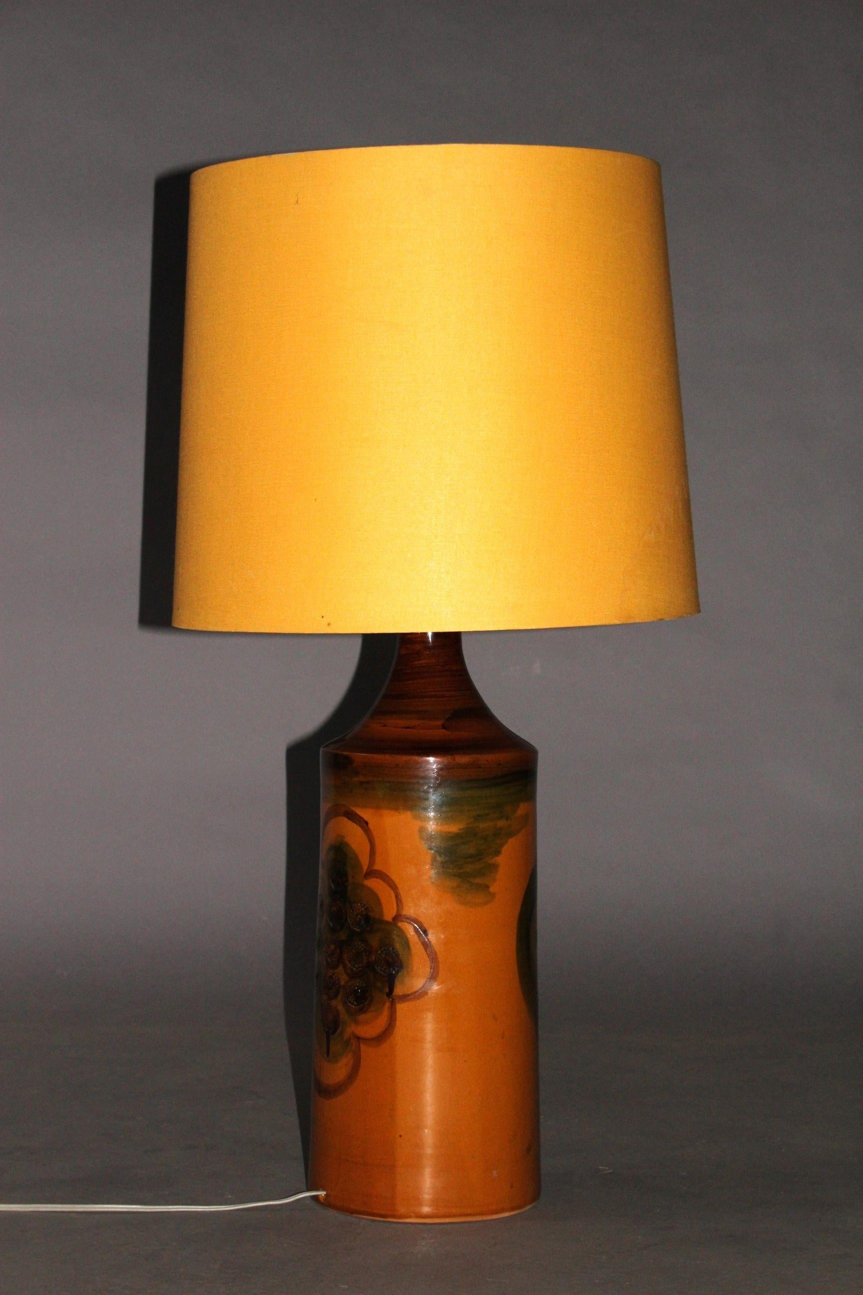 Danish Ceramic Table Lamp In Good Condition In grand Lancy, CH