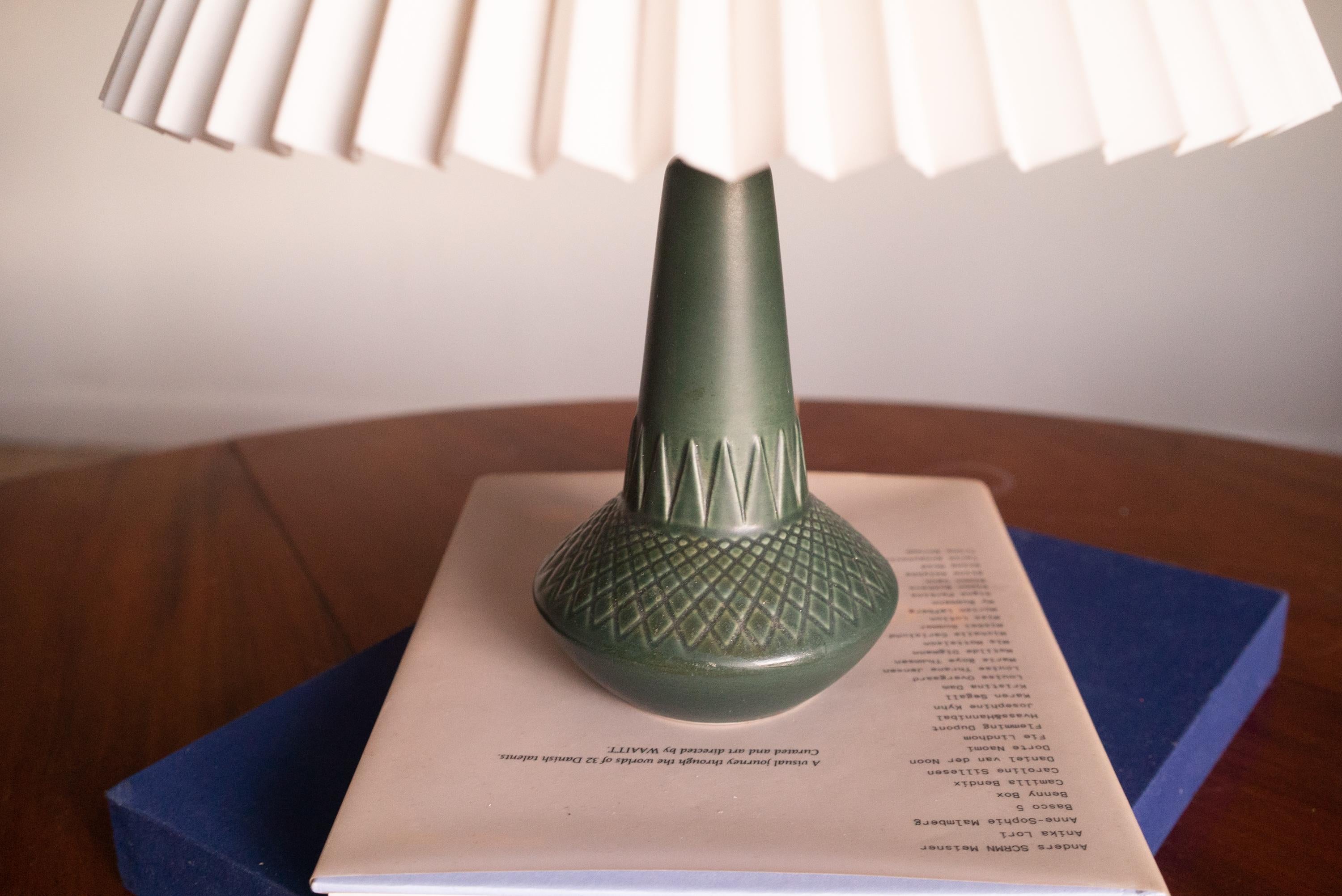 Mid-Century Modern Danish Ceramic Table Lamp Søholm, Denmark, 1960s Einar Johansen For Sale