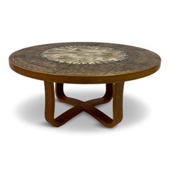 Danish Ceramic Tile-Top Coffee Table, 1980s