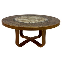 Danish Ceramic Tile-Top Coffee Table, 1980s