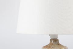 Danish Ceramicist Conny Walther Stoneware Table Lamp with New Shade Midcentury