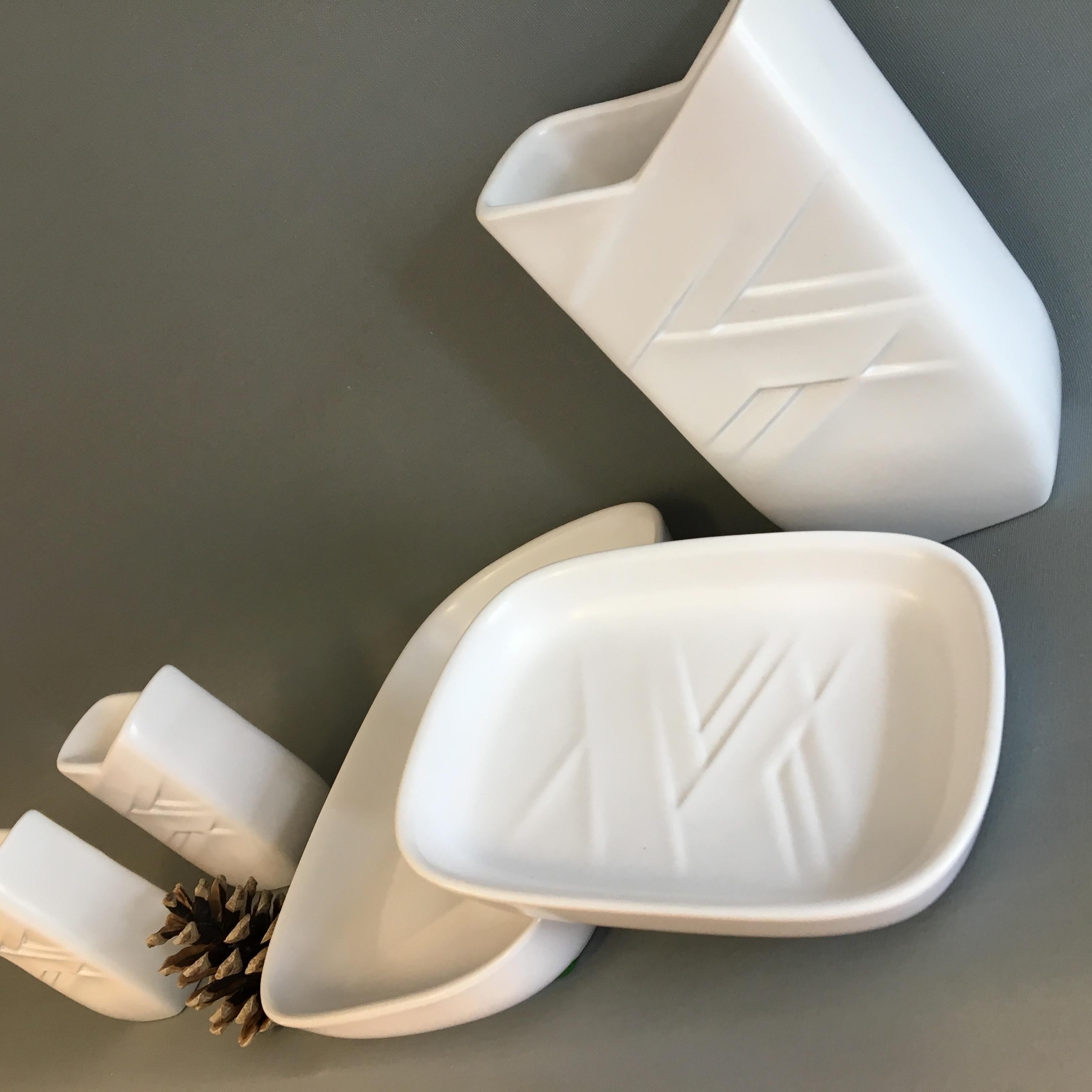 Danish Ceramics / Stoneware in White from Søholm, Bornholm For Sale 1