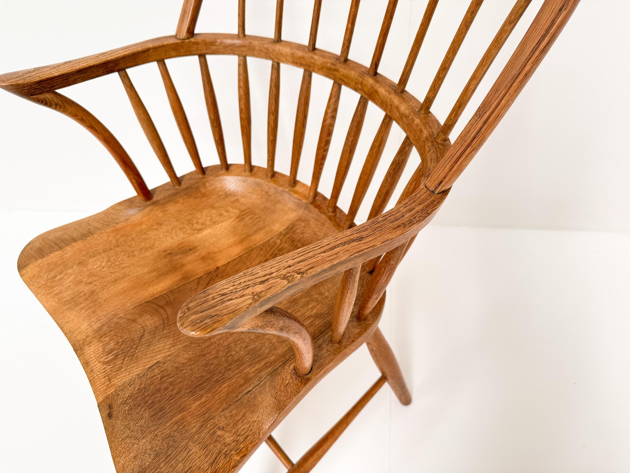 Sedia danese CH18A Oak di Frits Henningsen per Carl Hansen & Søn, 1960 in vendita 4