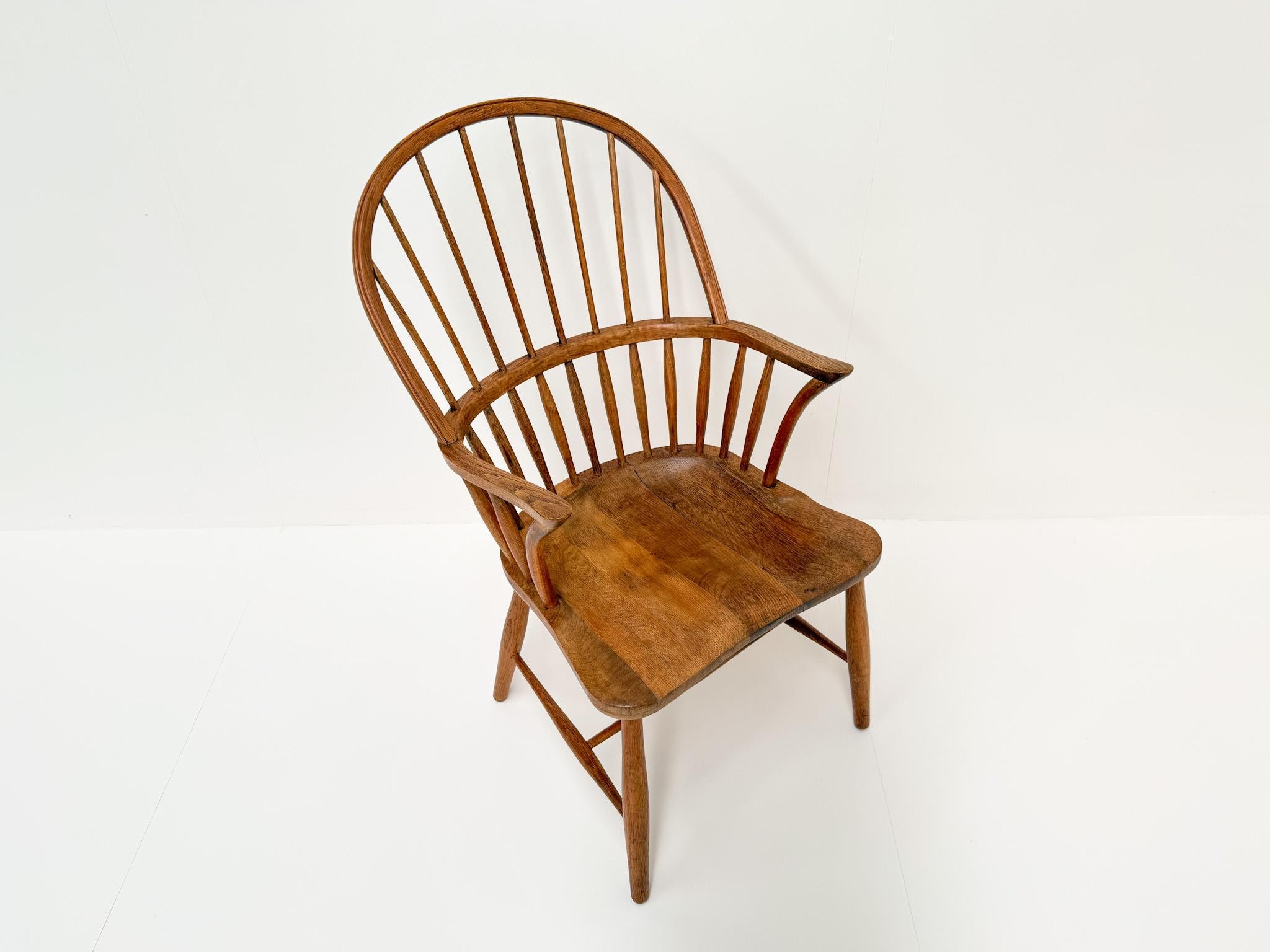 Mid-Century moderno Sedia danese CH18A Oak di Frits Henningsen per Carl Hansen & Søn, 1960 in vendita