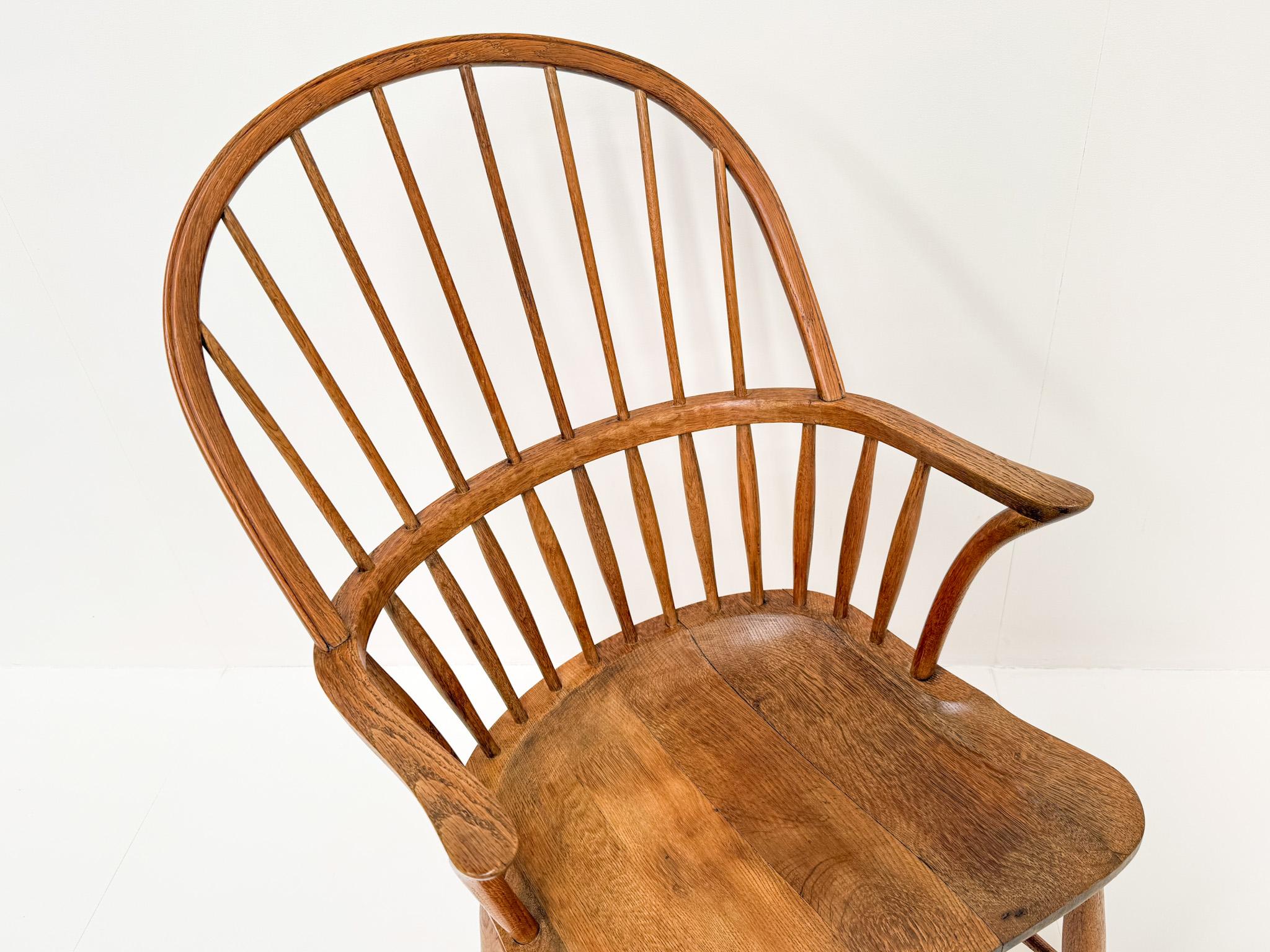 Metà XX secolo Sedia danese CH18A Oak di Frits Henningsen per Carl Hansen & Søn, 1960 in vendita
