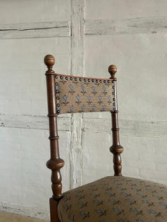Danish Chair in the Manner of Jørgen Roed with Embroidered Upholstery, 1840s