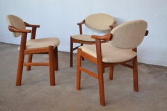 Danish Chairs by Kai Kristiansen for Schou Andersen, 1960s, Set of Three