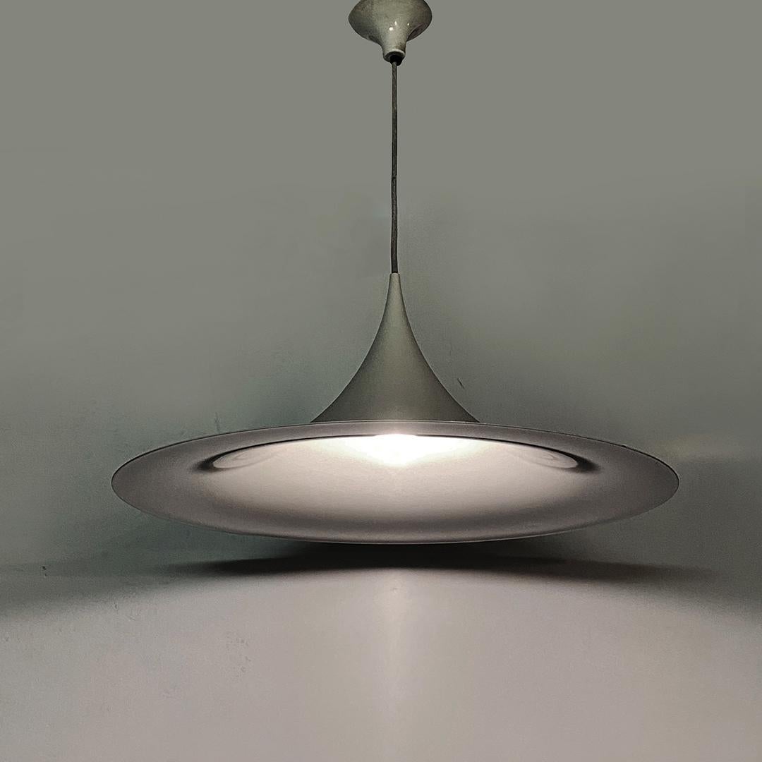 Metal Danish chandelier Semi by Claus Bonderup & Torsten Thorup for Fog & Mørup, 1968