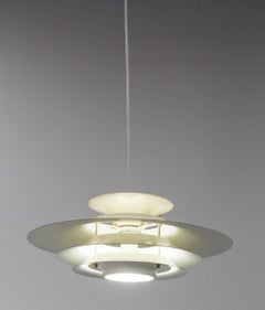 Lampadario danese a traliccio da soffitto Lustre Louis Poulsen c. 1970