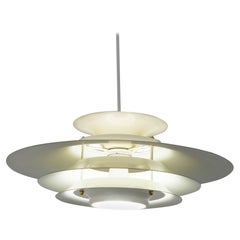 Lampadario danese a traliccio da soffitto Lustre Louis Poulsen c. 1970