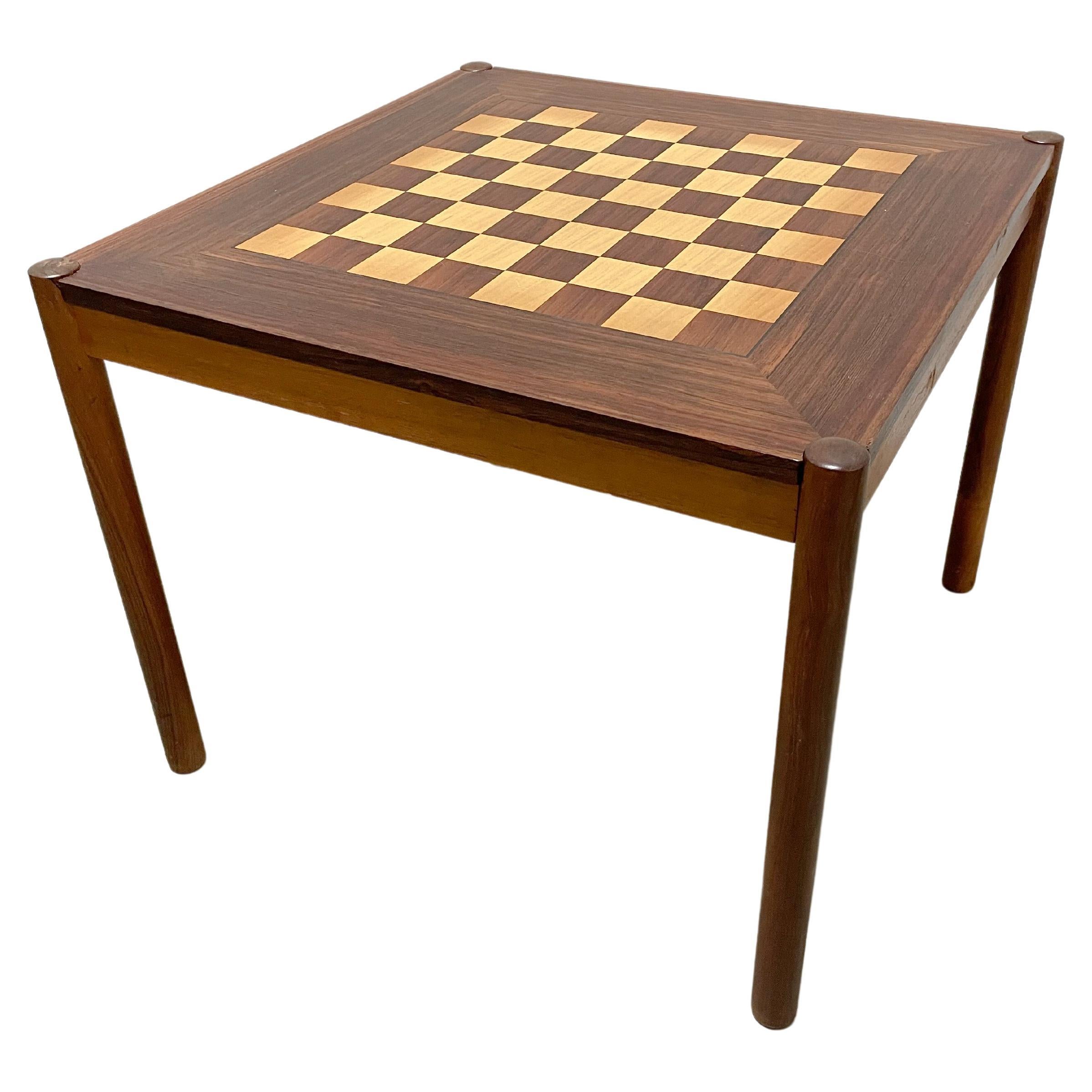Danish Chess Table in Rosewood