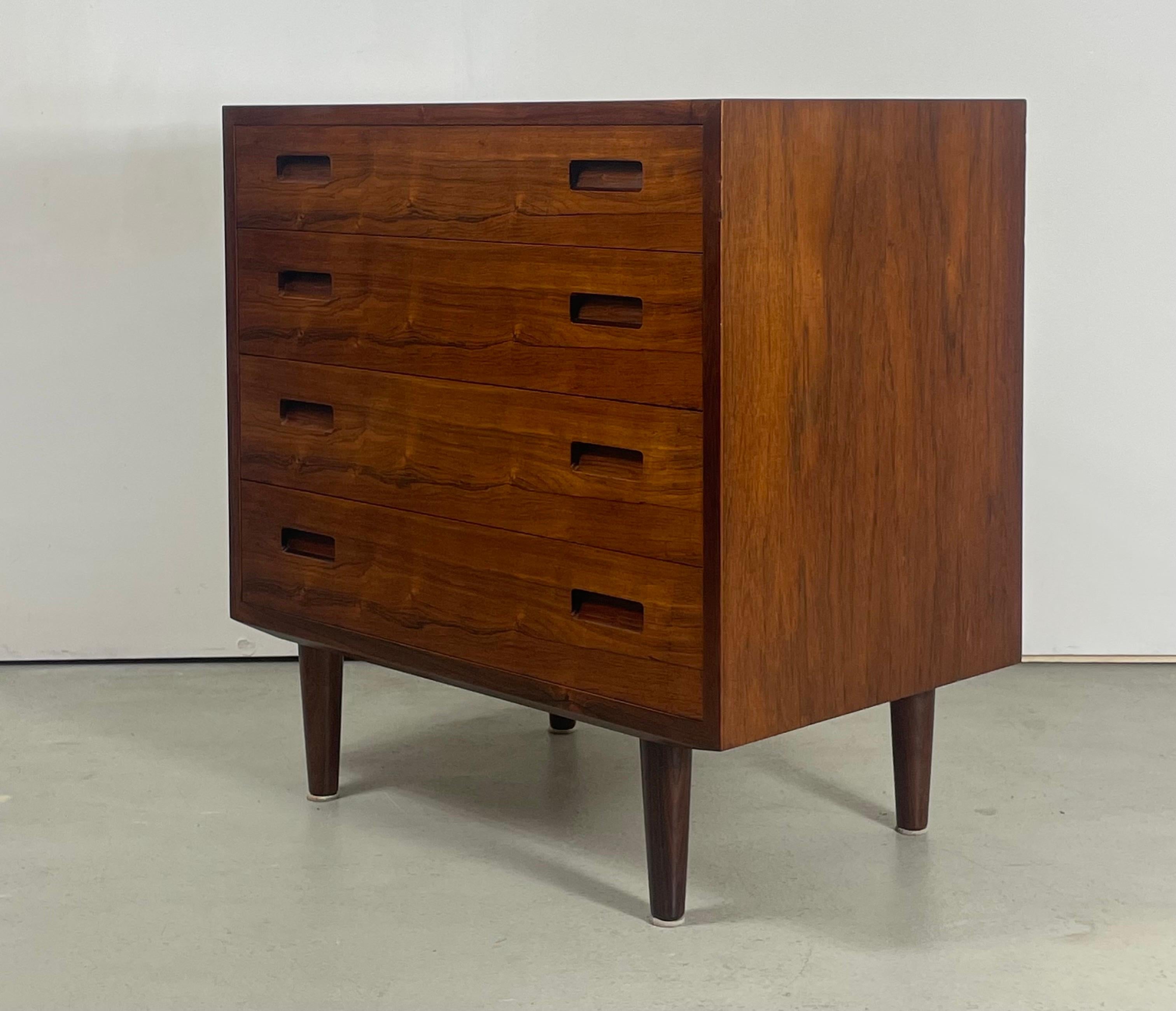 20th Century Danish Chest of Drawers in Palisander by Carlo Jensen for Hundevad 1950s For Sale