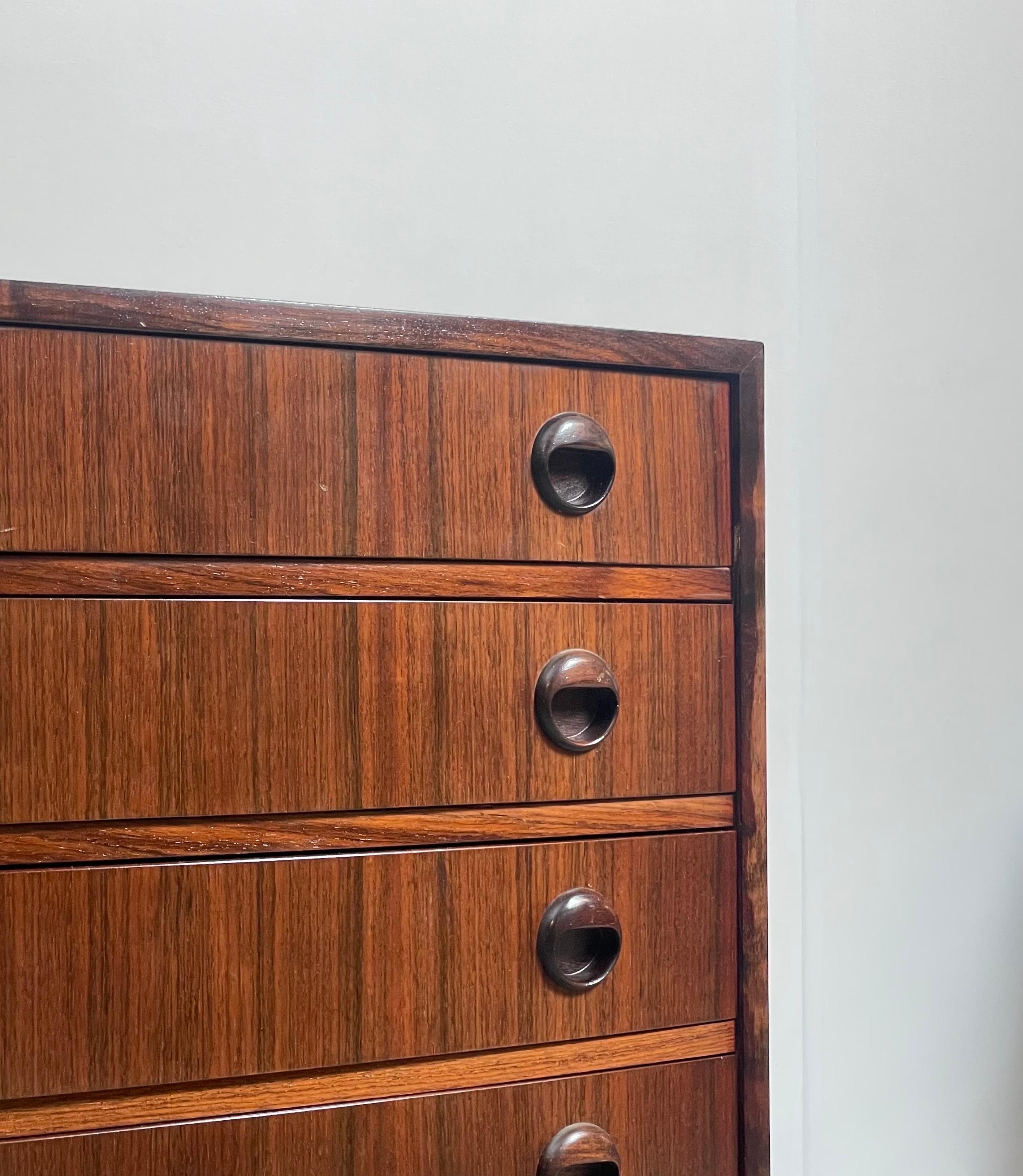 Danish Chest of Drawers in Palisander by Kai Kristiansen 1960s For Sale 8