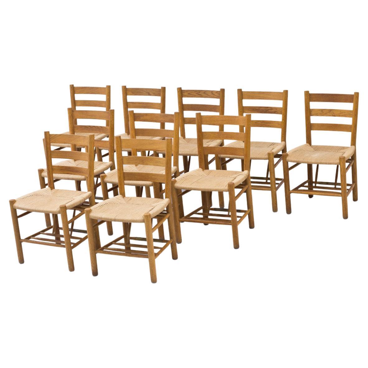 Danish "Church Chairs" by Viggo Hardie-Fischer, Set of 10