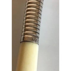 Danish Cigarette Holder in Silver and Bone