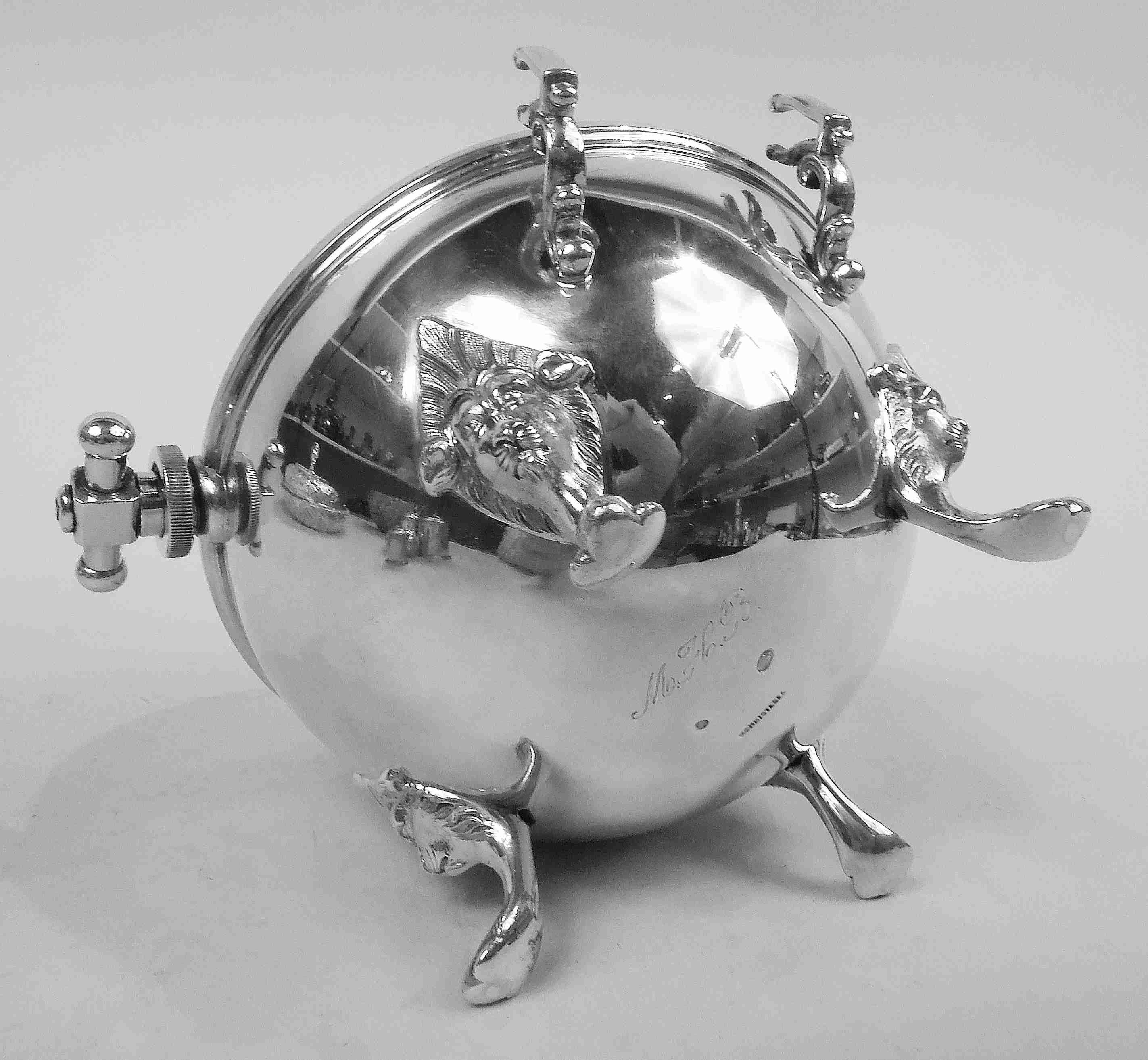 Danish Classical Silver Butter Dish by Vilhelm Christensen, 1890 For Sale 6