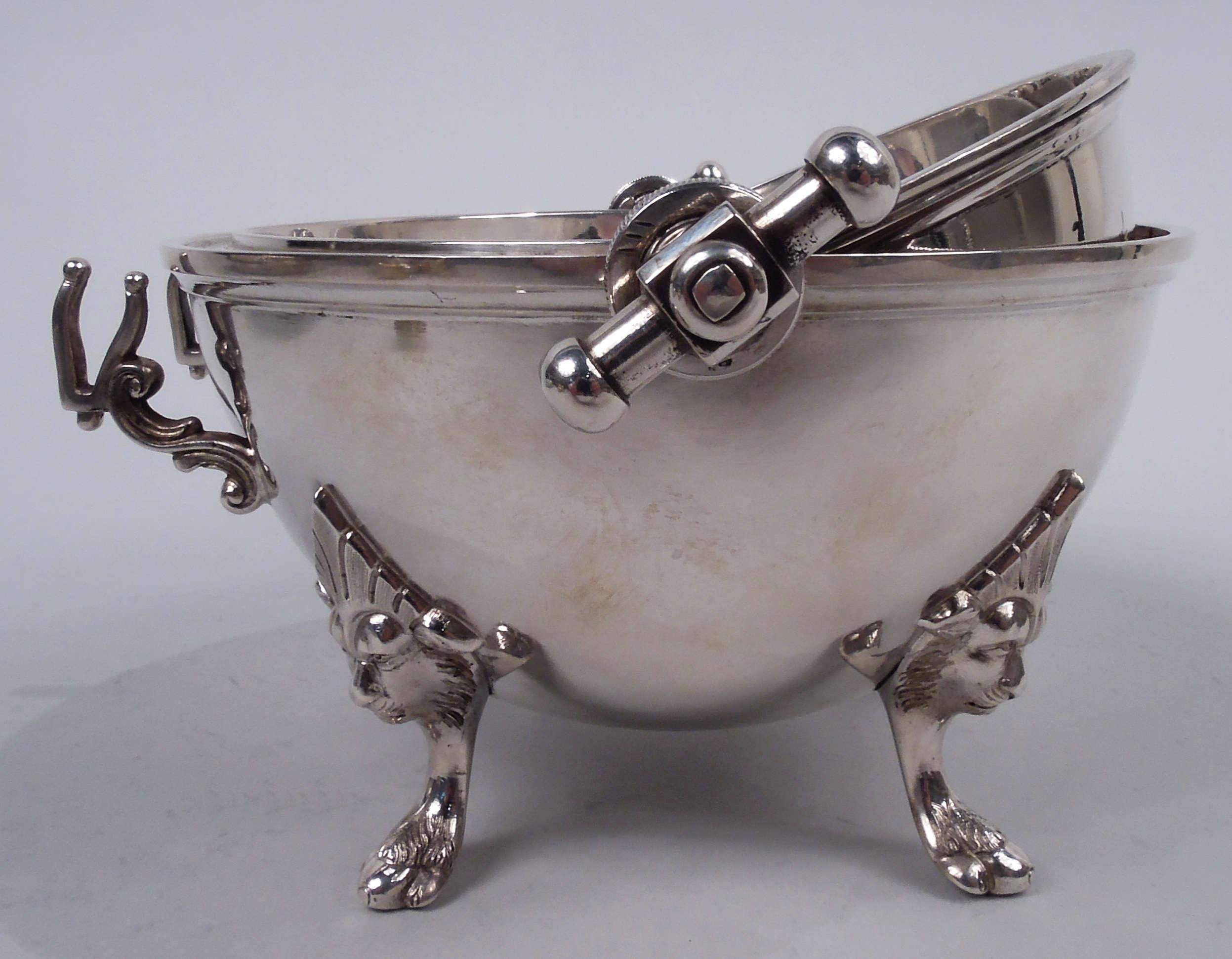 Late 19th Century Danish Classical Silver Butter Dish by Vilhelm Christensen, 1890 For Sale
