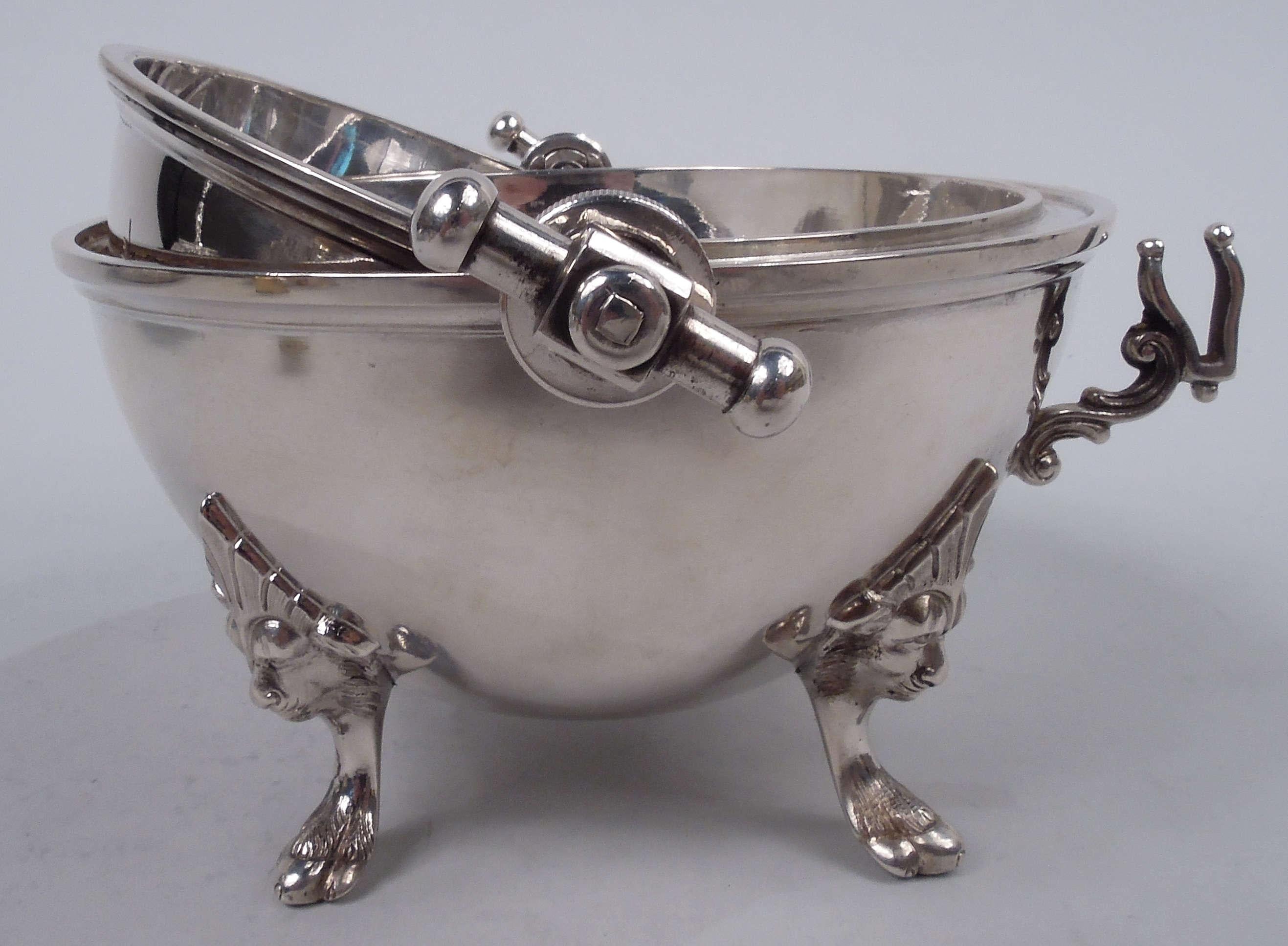 Danish Classical Silver Butter Dish by Vilhelm Christensen, 1890 For Sale 2