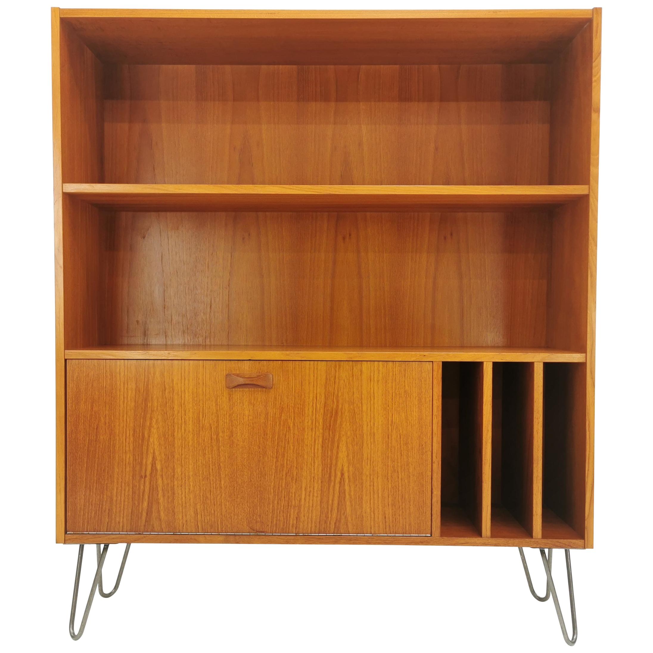 Danish Clausen & Son Teak Bookcase Cabinet 1960s-1970s Midcentury