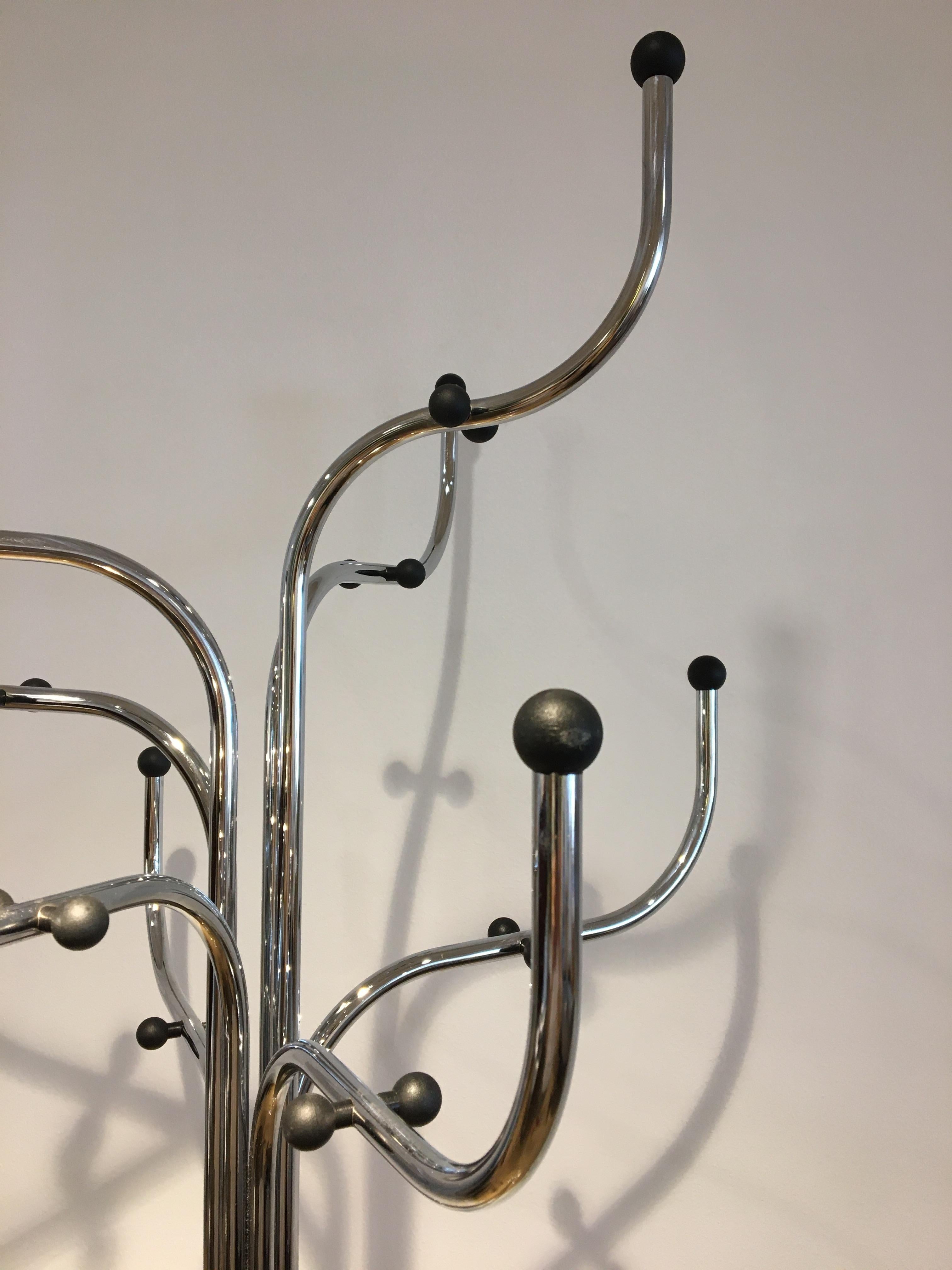 Late 20th Century Danish 'Coat Tree' in Chromed Steel Designed by Sidse Werner