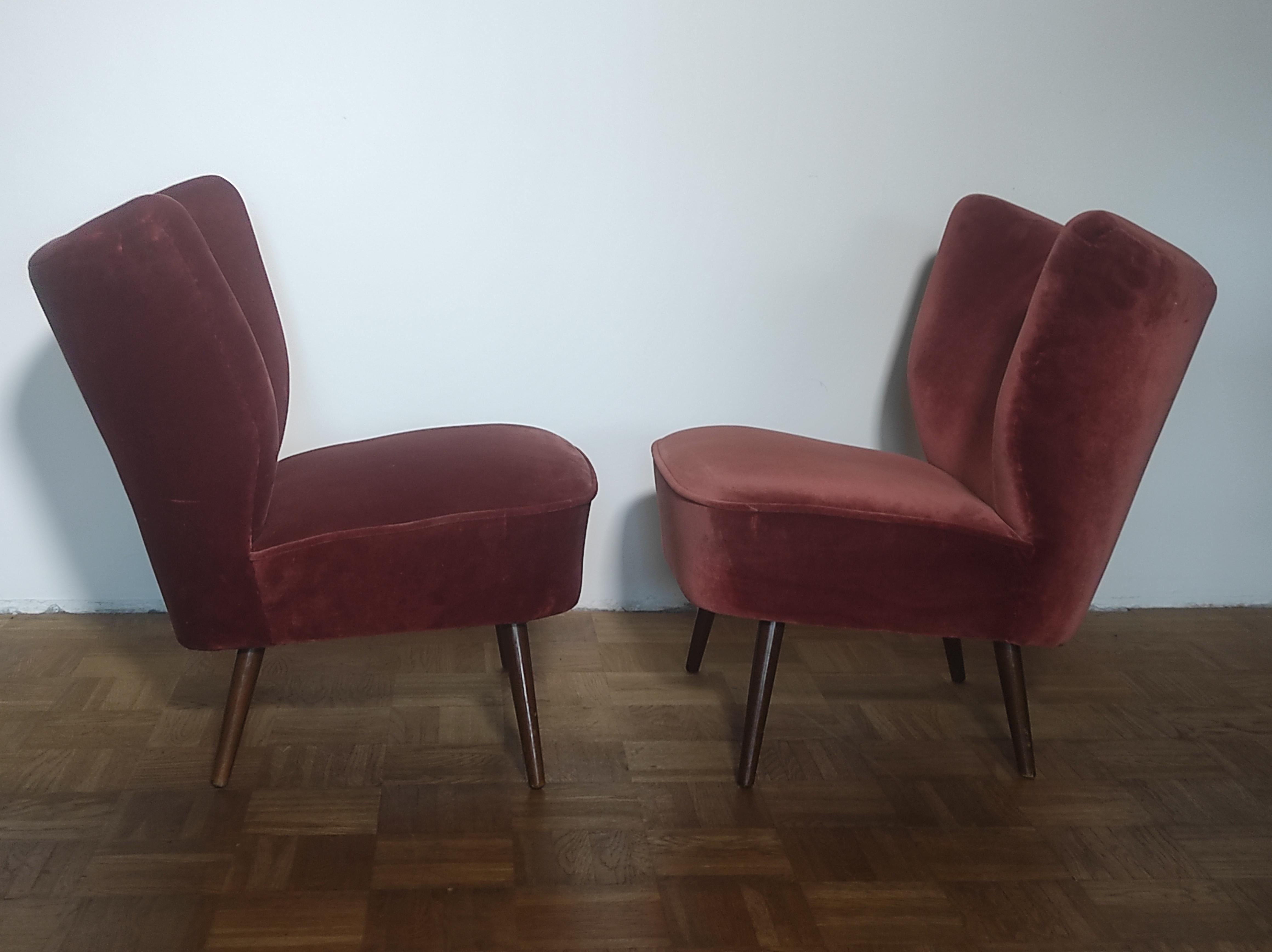Mid-Century Modern  Danish Cocktail Chair 1960s For Sale
