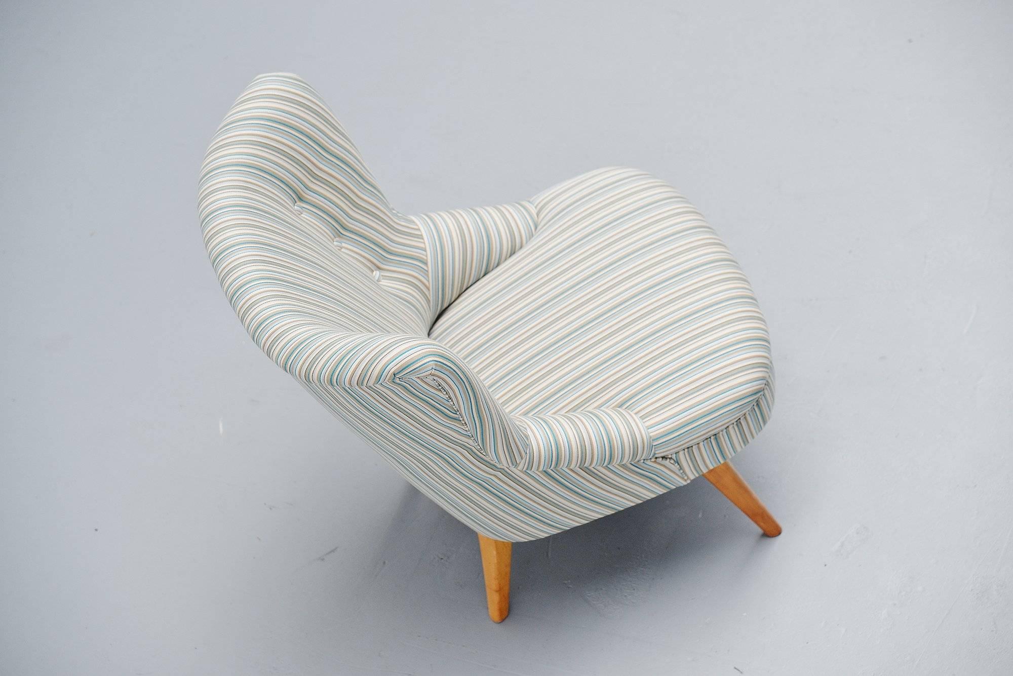 Danish Cocktail Chair in the Manner of Kurt Ostervig, 1960 In Excellent Condition In Roosendaal, Noord Brabant