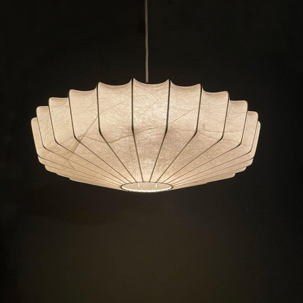 Danish Cocoon Pendant Lamp, 1950s In Good Condition In Stockholm, SE