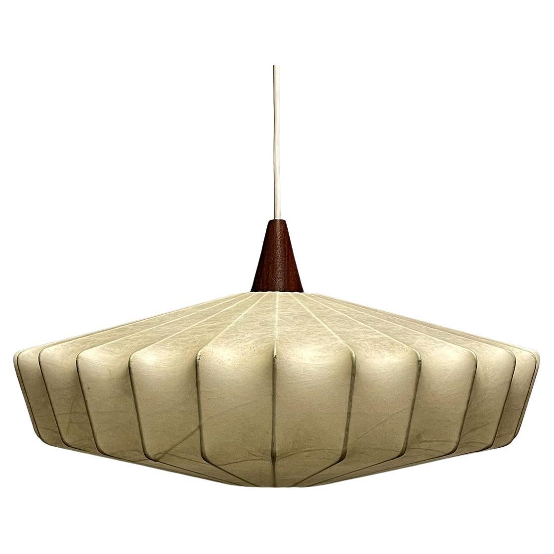 Danish Cocoon Pendant Lamp, 1950s