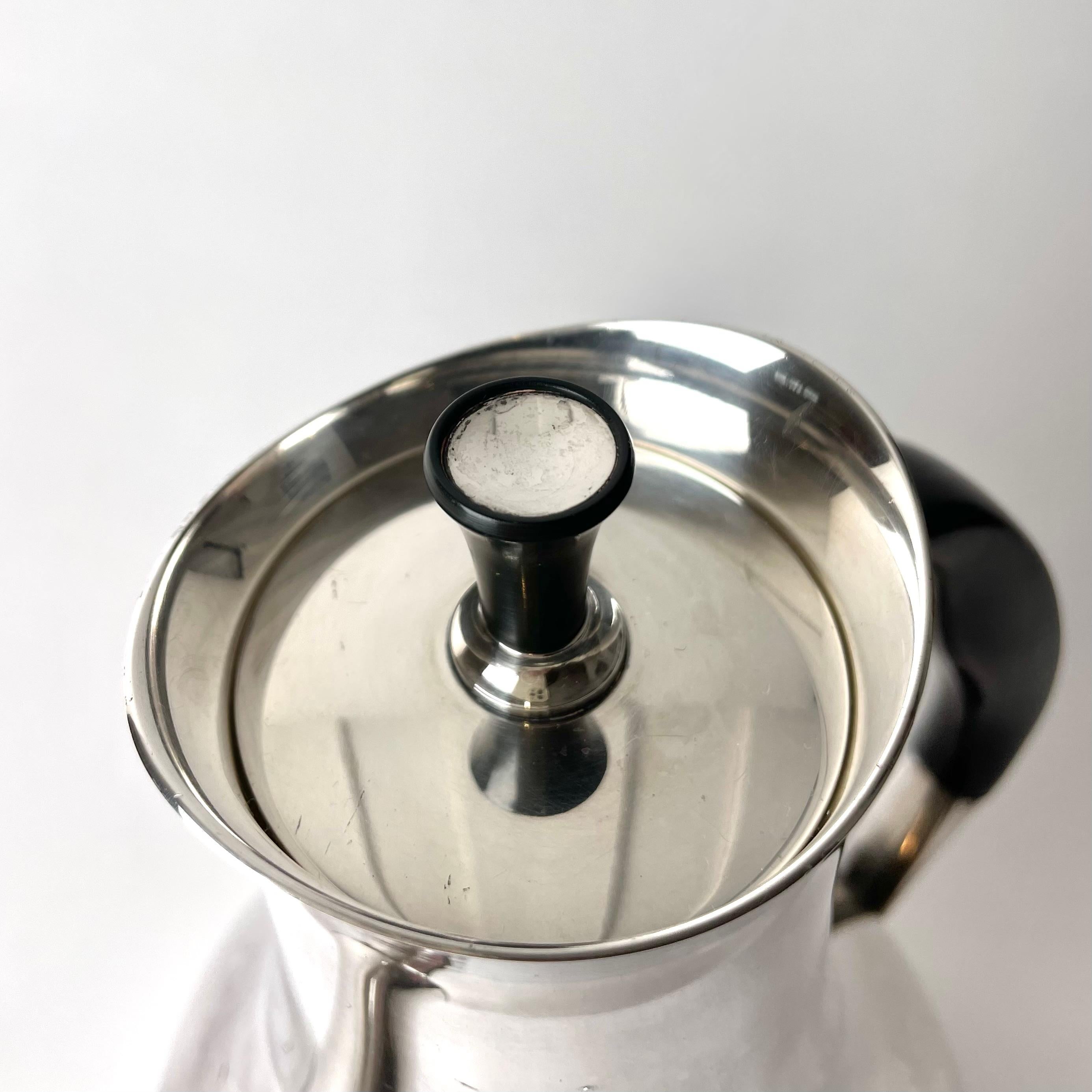 Juego de café danés de tres piezas en plata de Hans Bunde para Cohr Silver en venta