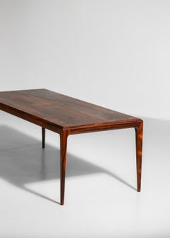 Table basse danoise de Johannes Andersen en bois de rose, scandinave Silkeborg