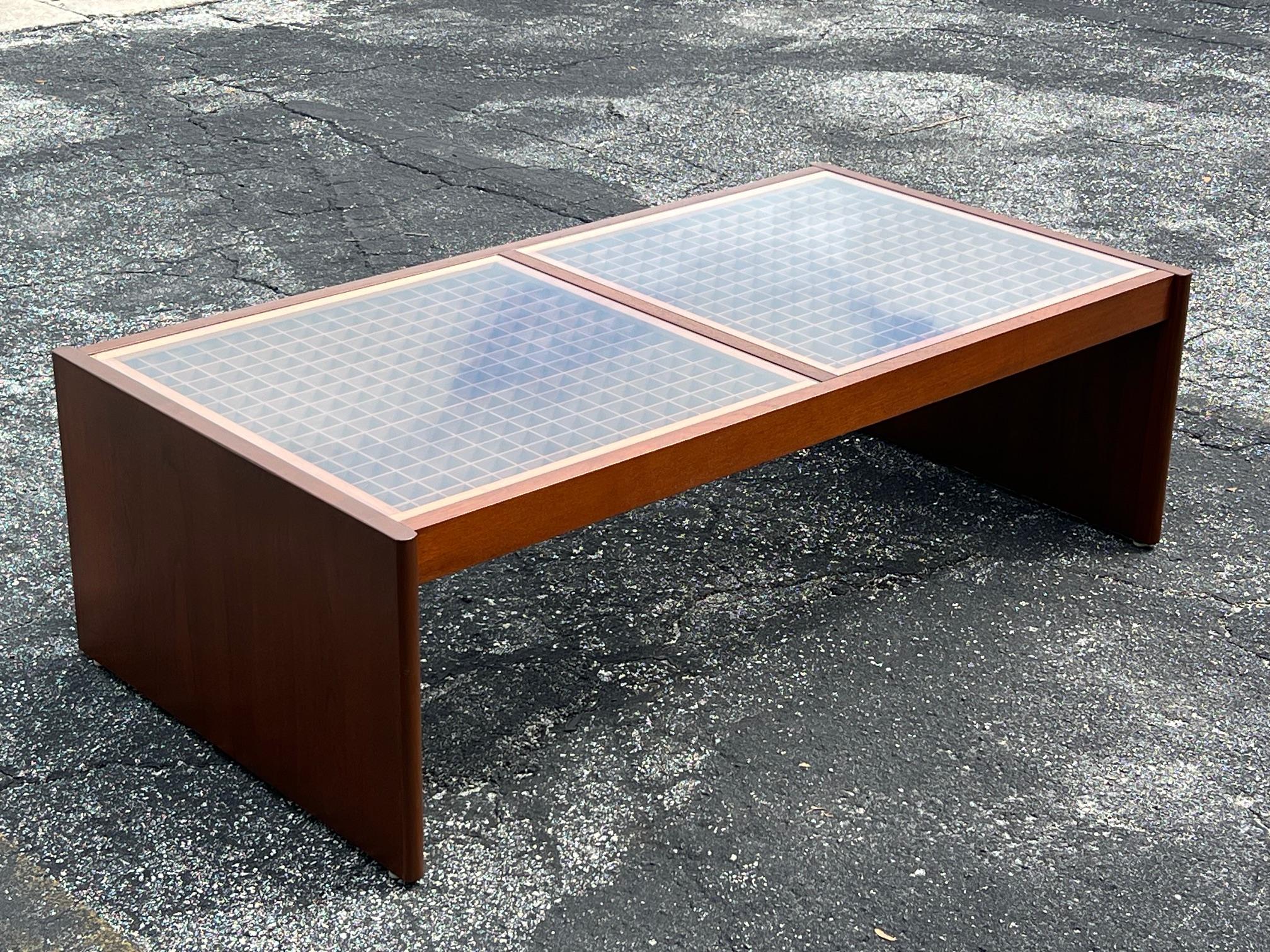 Dänischer Couchtisch aus Teakholz und Glas von Komfort Ca' 1960er Jahre im Angebot 4