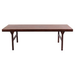 Danish Coffee Table in Brazilian Rosewood with Pull-Out Formica Tray 1960s