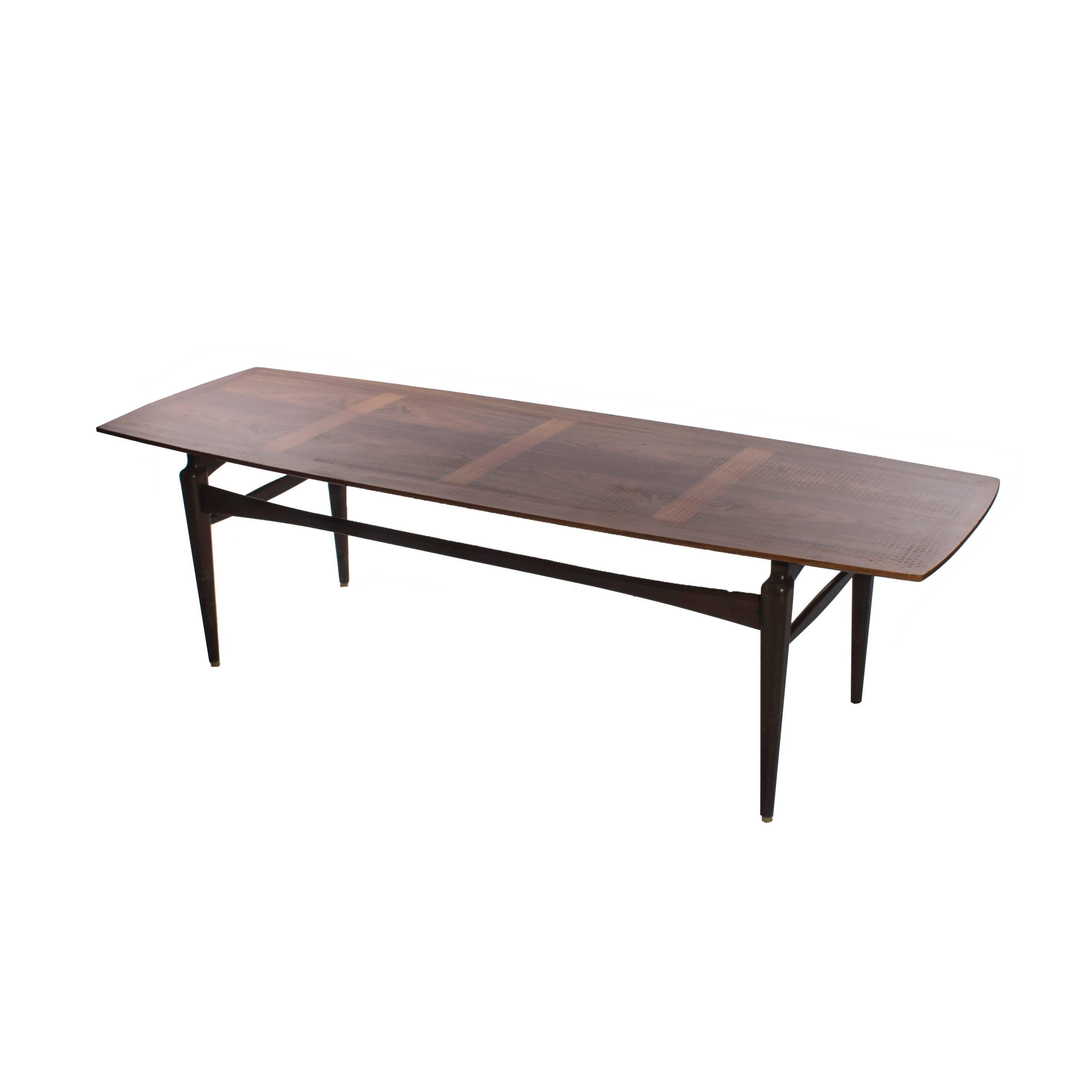 Scandinavian Modern Danish Coffee Table in Jacaranda in Fantastic Condition, circa 1960s