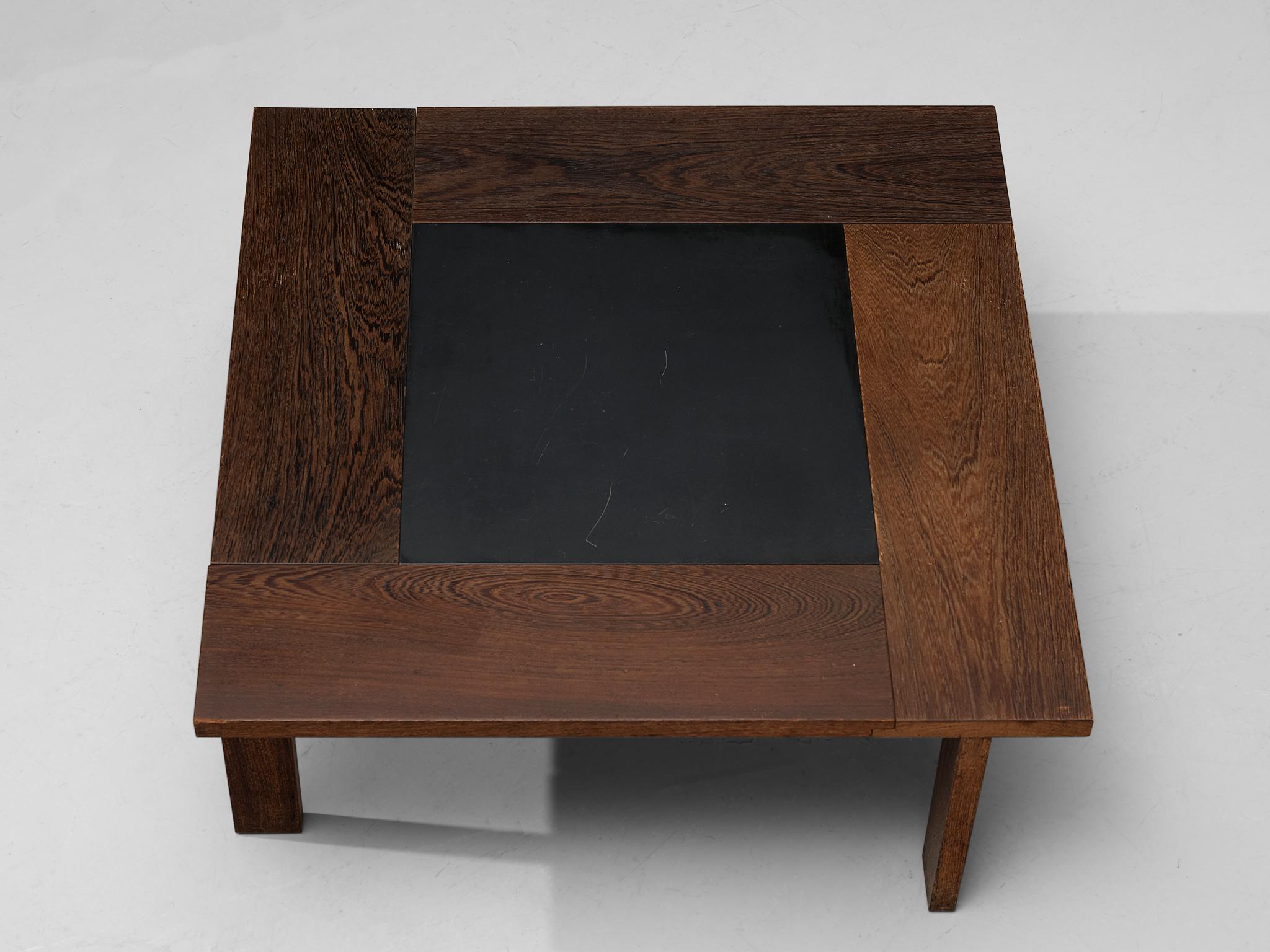 Mid-20th Century Danish Coffee Table in Wengé and Slate