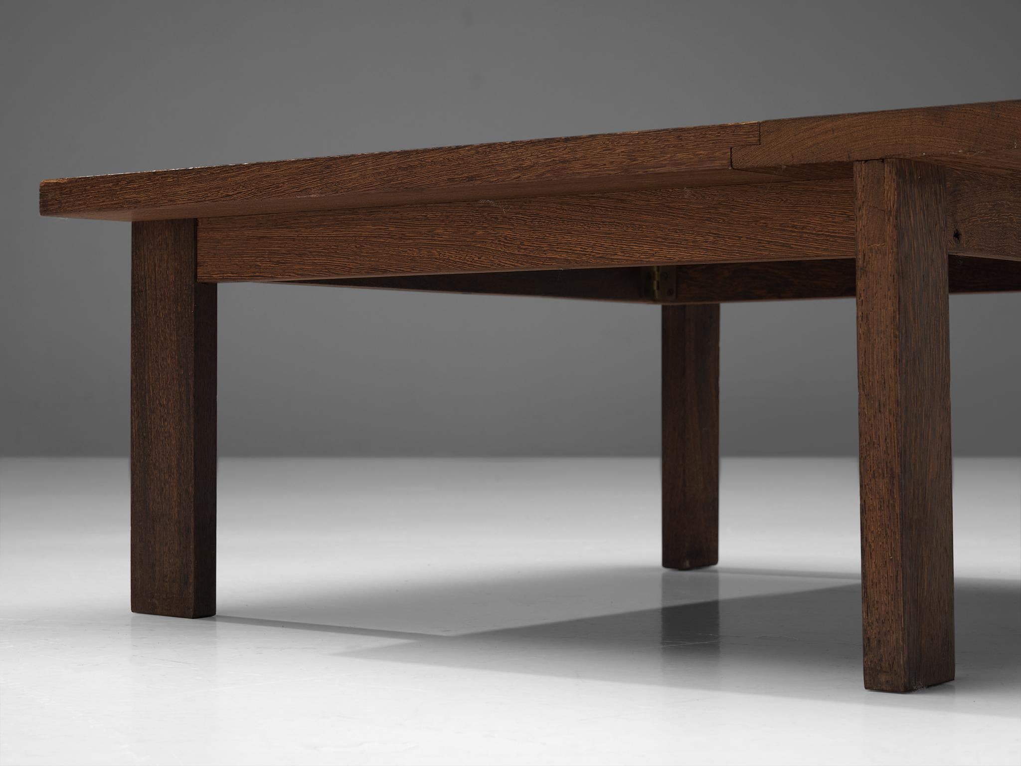 Wenge Danish Coffee Table in Wengé and Slate