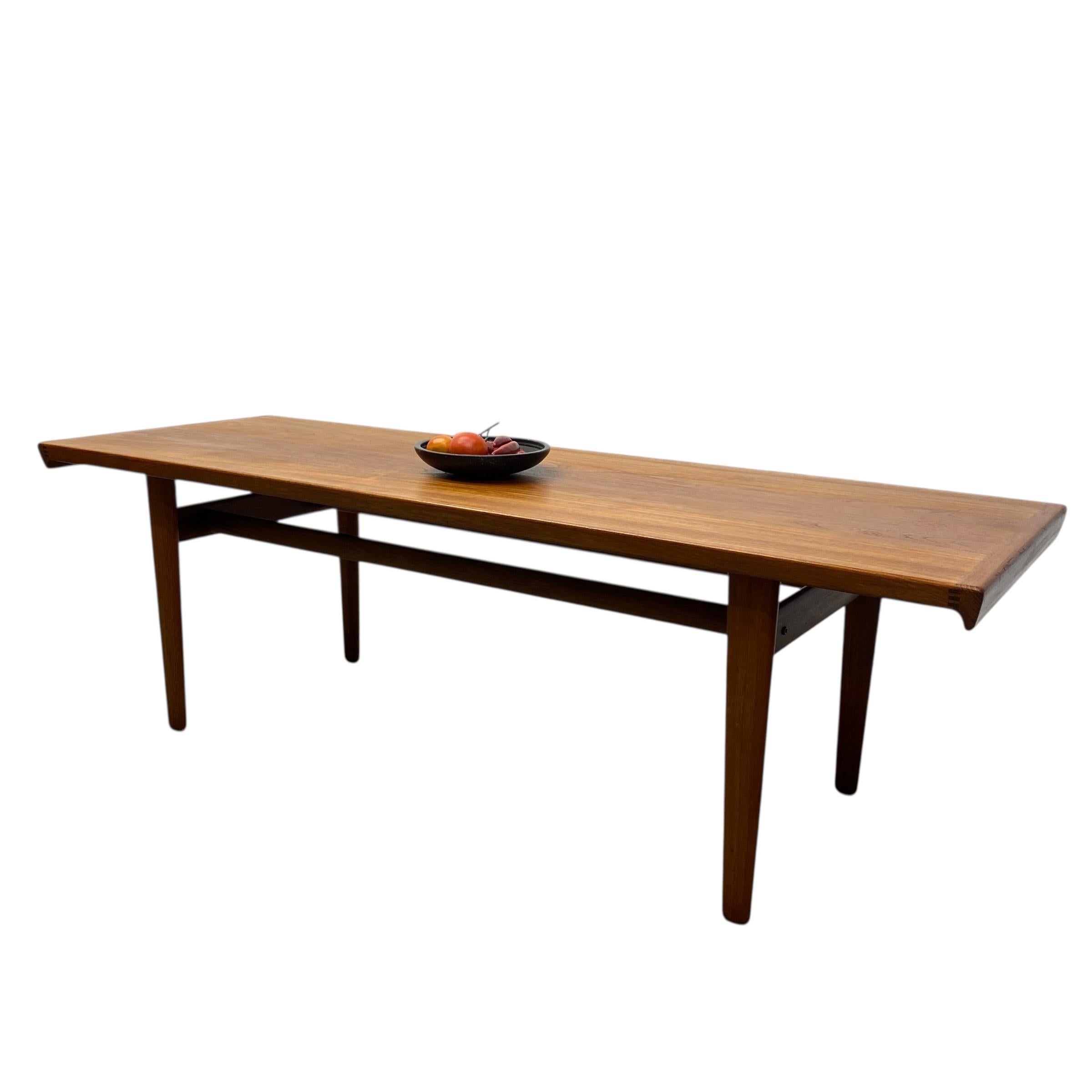 Teak Danish Coffee Table Midcentury Peter Hvidt Orla Molgaard-Nielson For Sale
