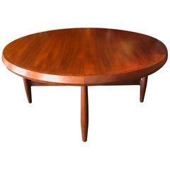 Danish Coffee Table or Low Game by with Sculptural X Base