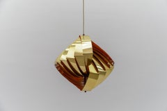 Danish conch pendant lamp by Louis Weisdorf for Lyfa, 1960s Denmark