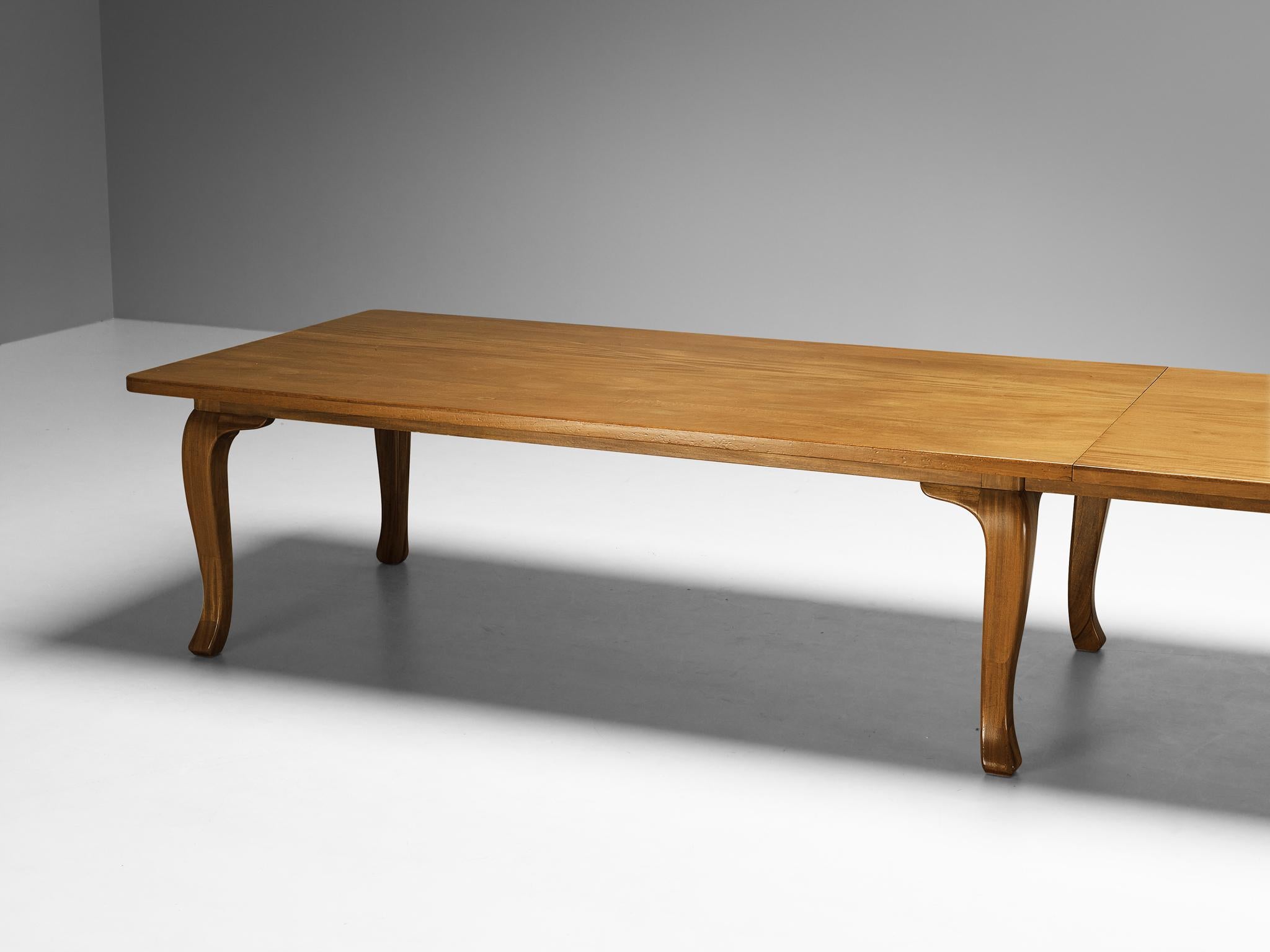 Danish Conference or Large Dining Table in Mahogany and Pine  For Sale 5