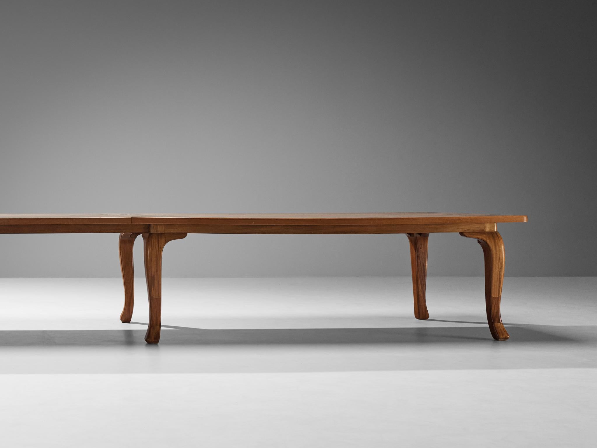 Danish Conference or Large Dining Table in Mahogany and Pine  For Sale 4
