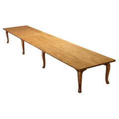 Danish Conference or Large Dining Table in Mahogany and Pine 