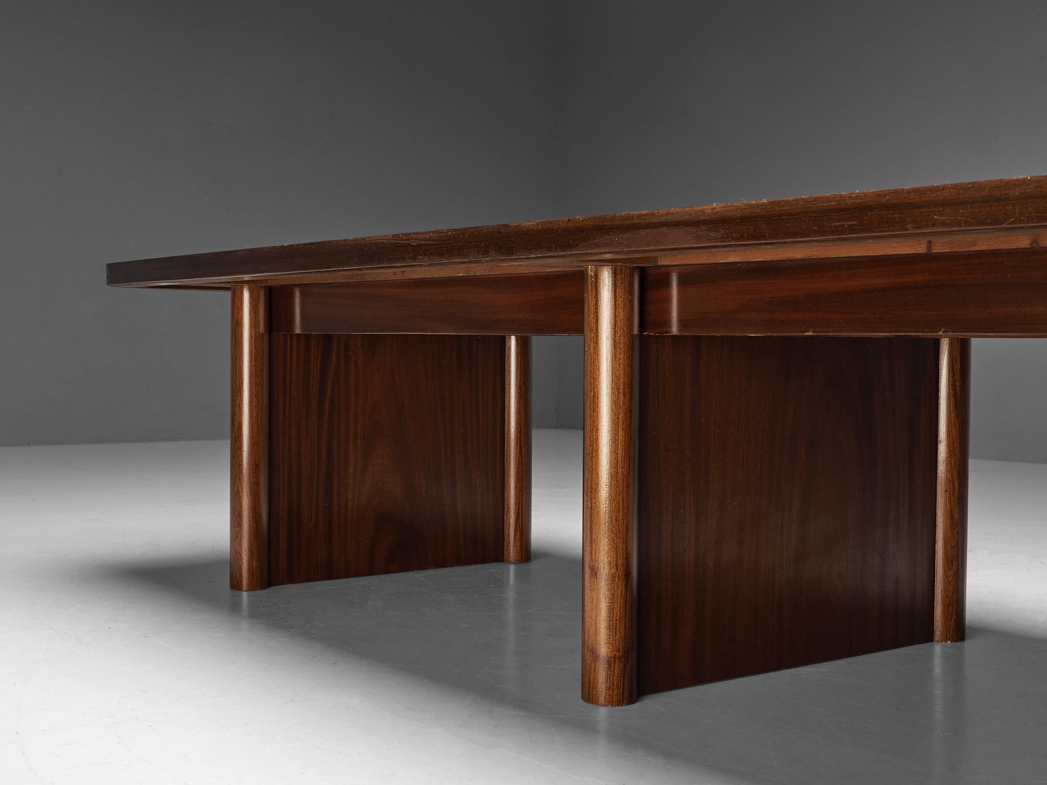 Danish Large Dining Table in Walnut 11 ft  For Sale 1