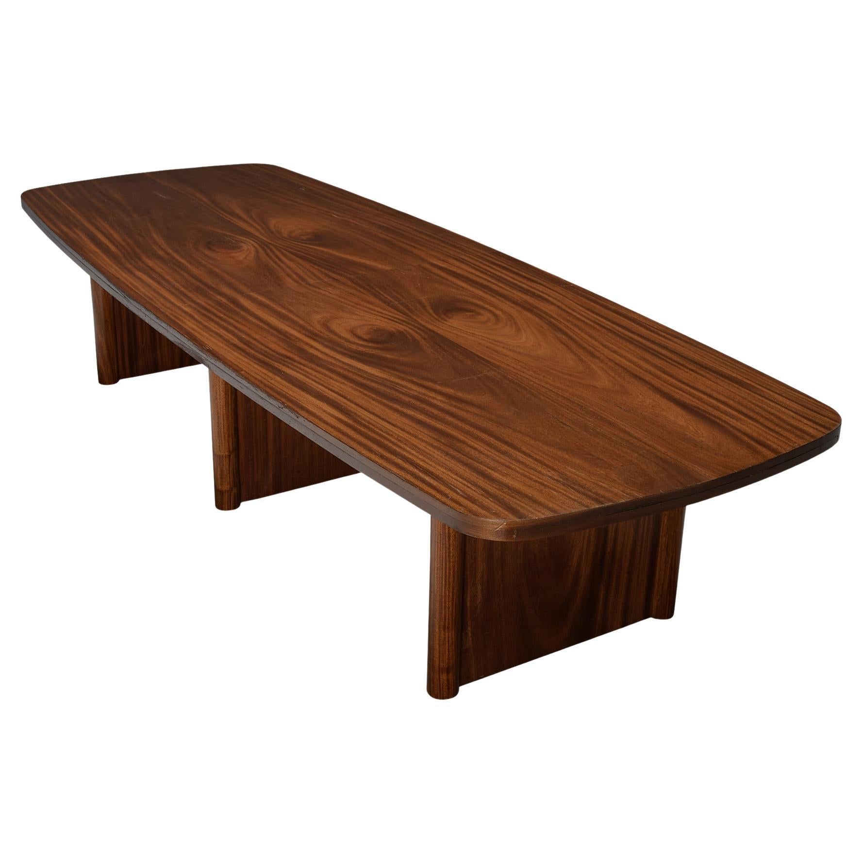 Danish Large Dining Table in Walnut 11 ft  For Sale
